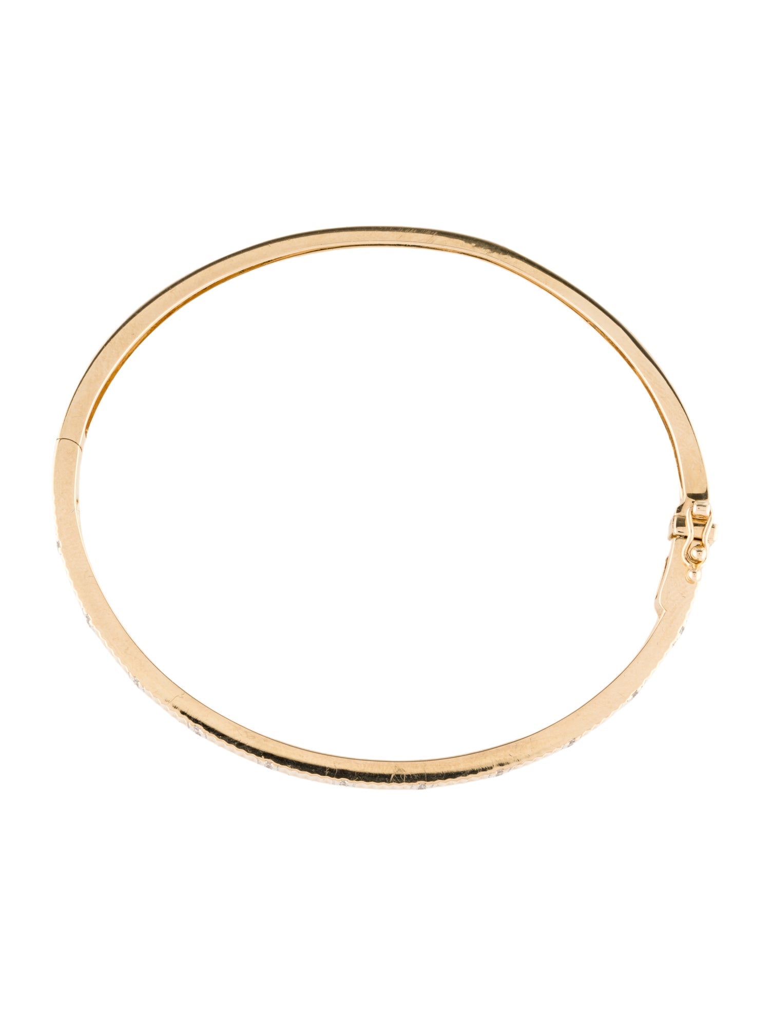 14K Diamond Bangle Bracelet