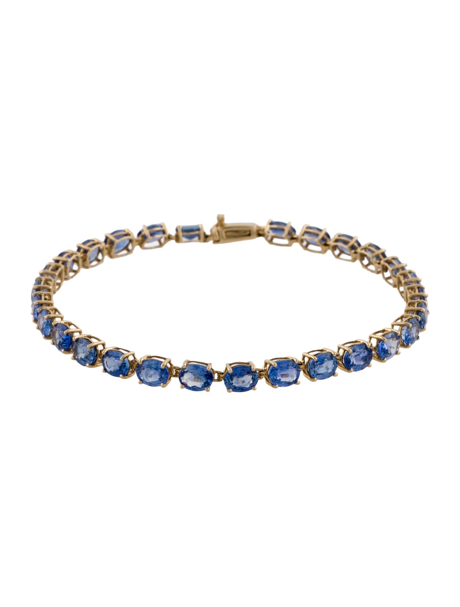 Bracelet 14K 12.15ctw Sapphire Tennis Link