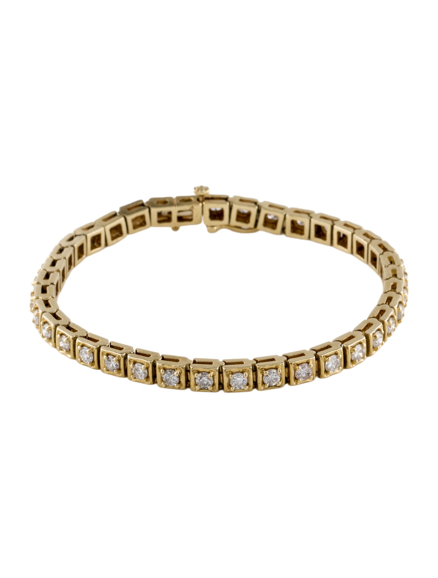 Bracelet 14K 2.96ctw Diamond Tennis