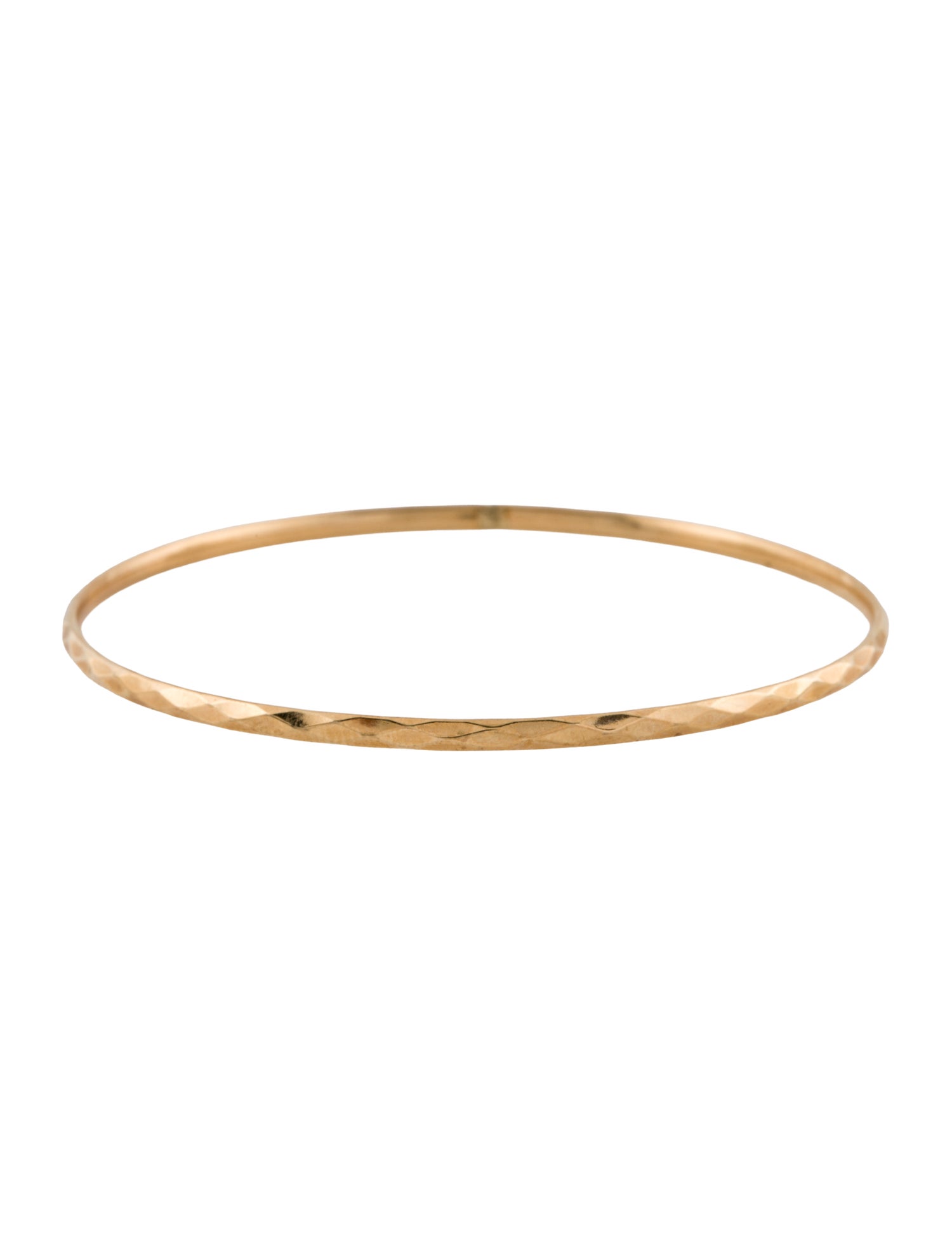 Bracelet Krementz 14K Textured Bangle