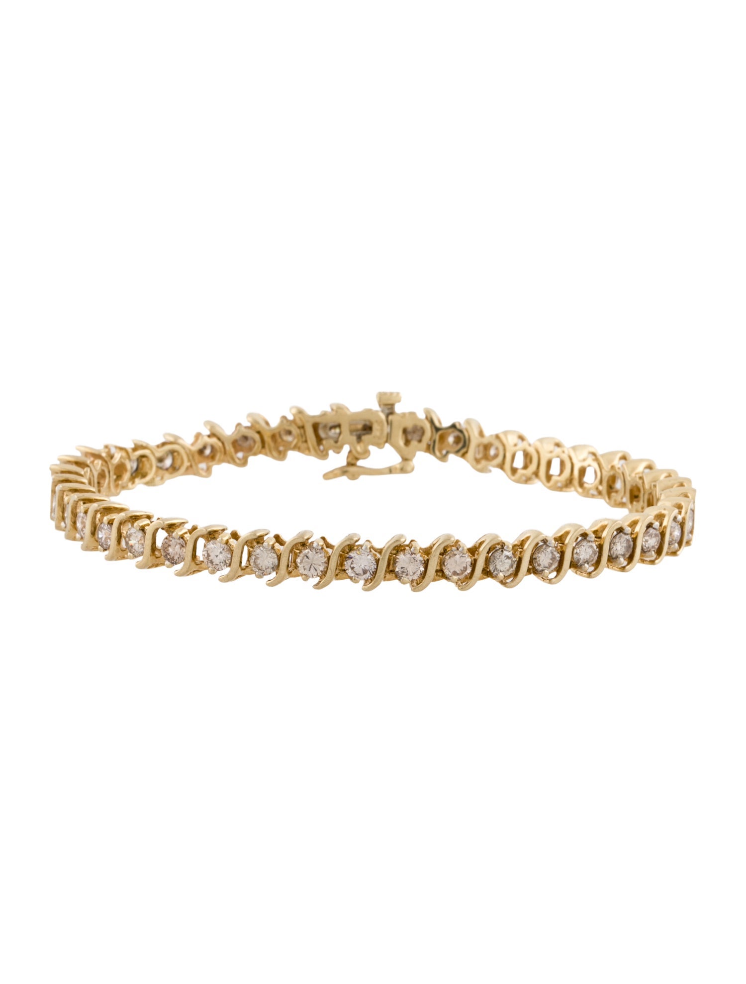 Bracelet 14K 4.40ctw Diamond Line