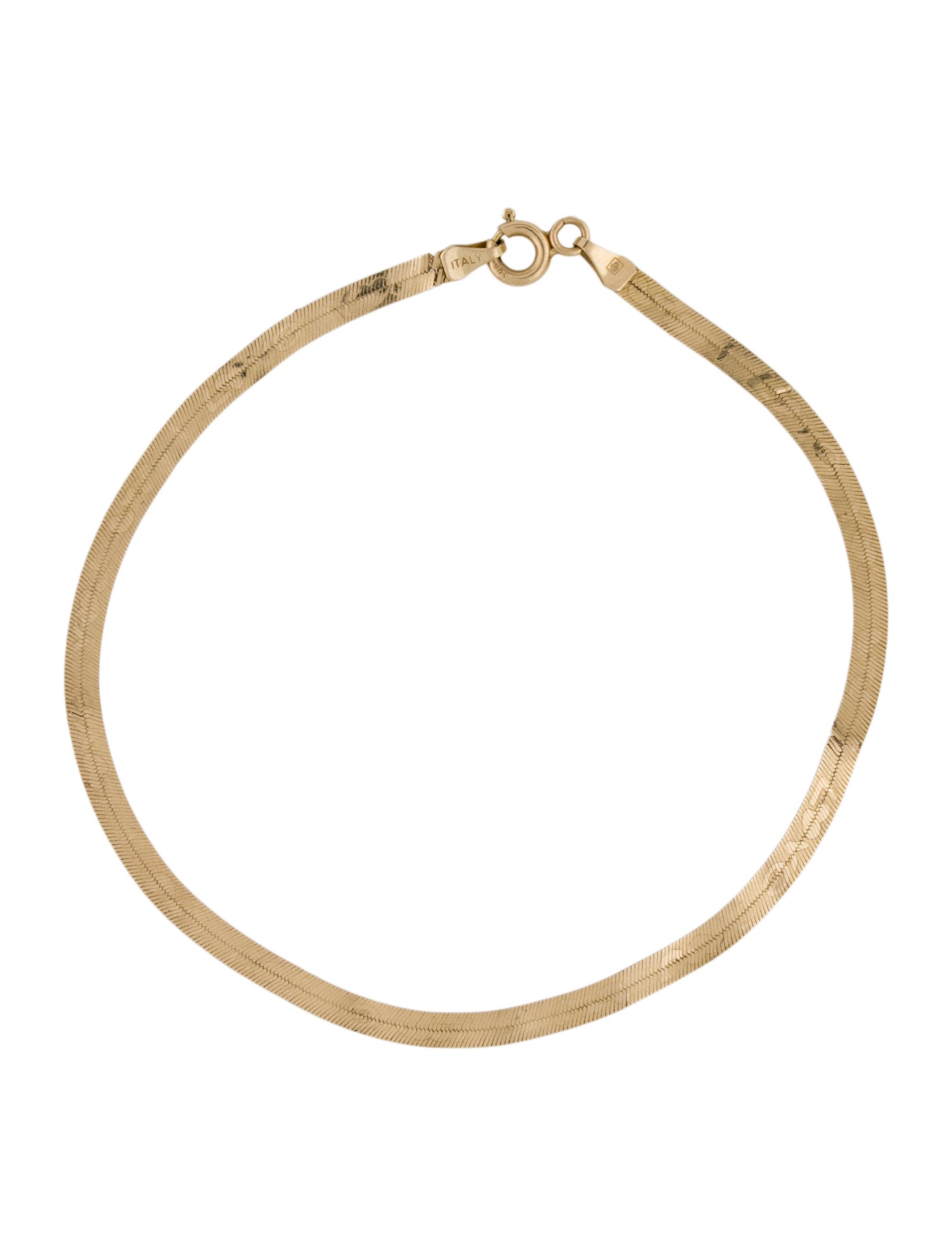 Bracelet 10K 'I Love You' Link