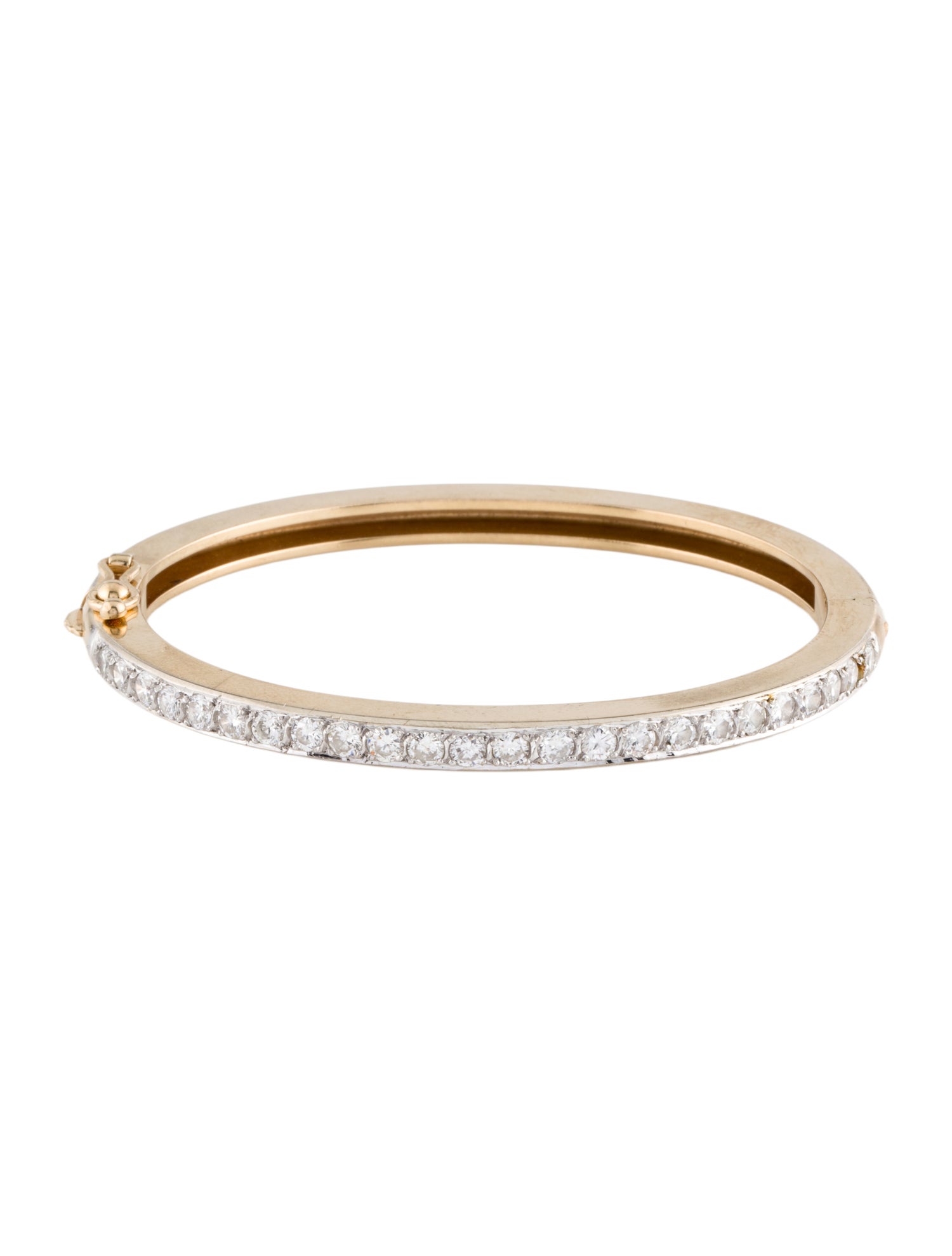 Bracelet 14K 2.40ctw Diamond Hinged Bangle