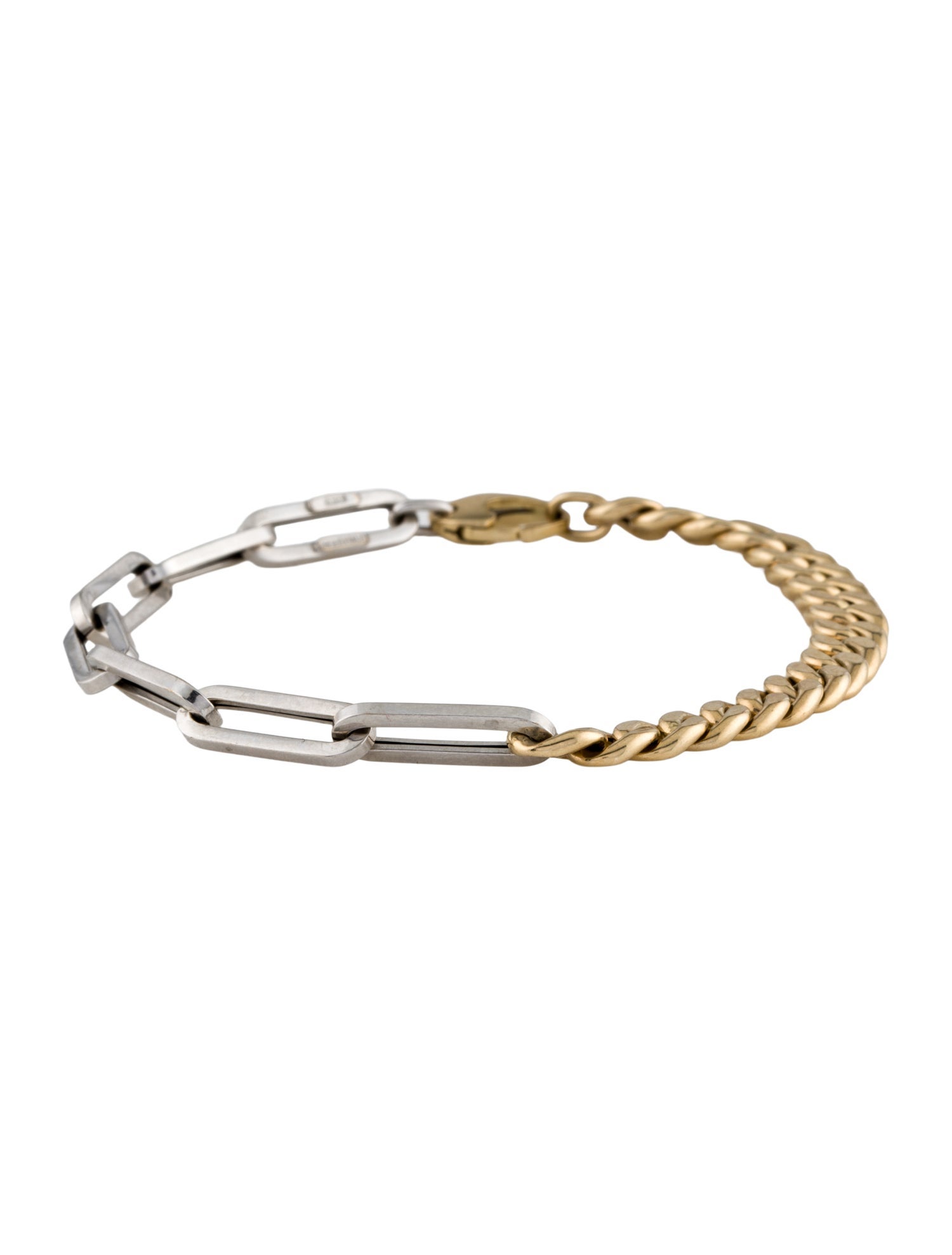 Bracelet 14K Two-Tone Combined Link