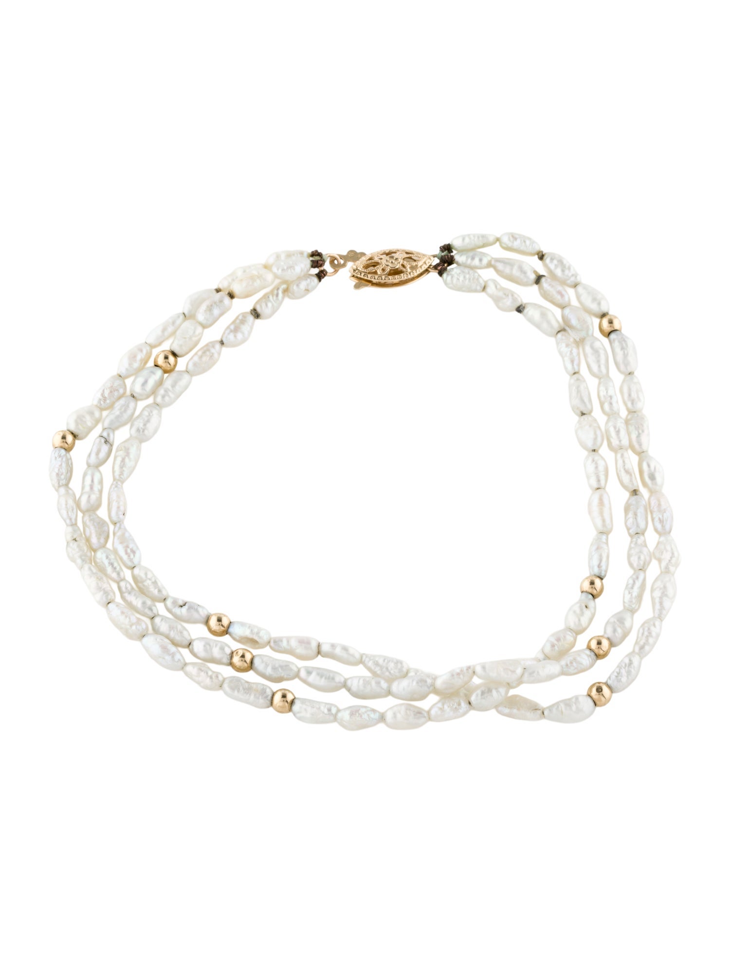 Bracelet 14K Pearl Multistrand Bracelet