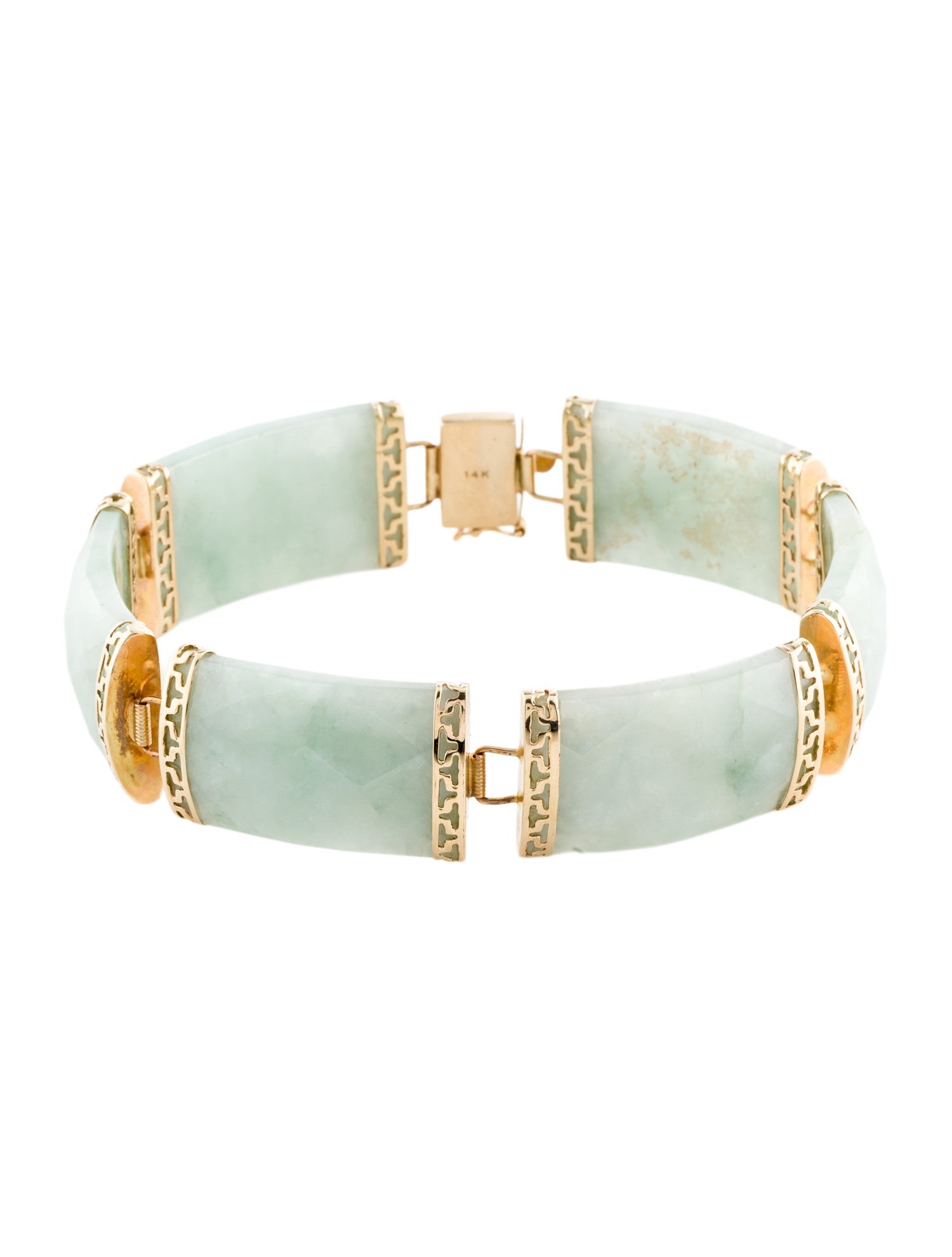Bracelet 14K Jadeite Link