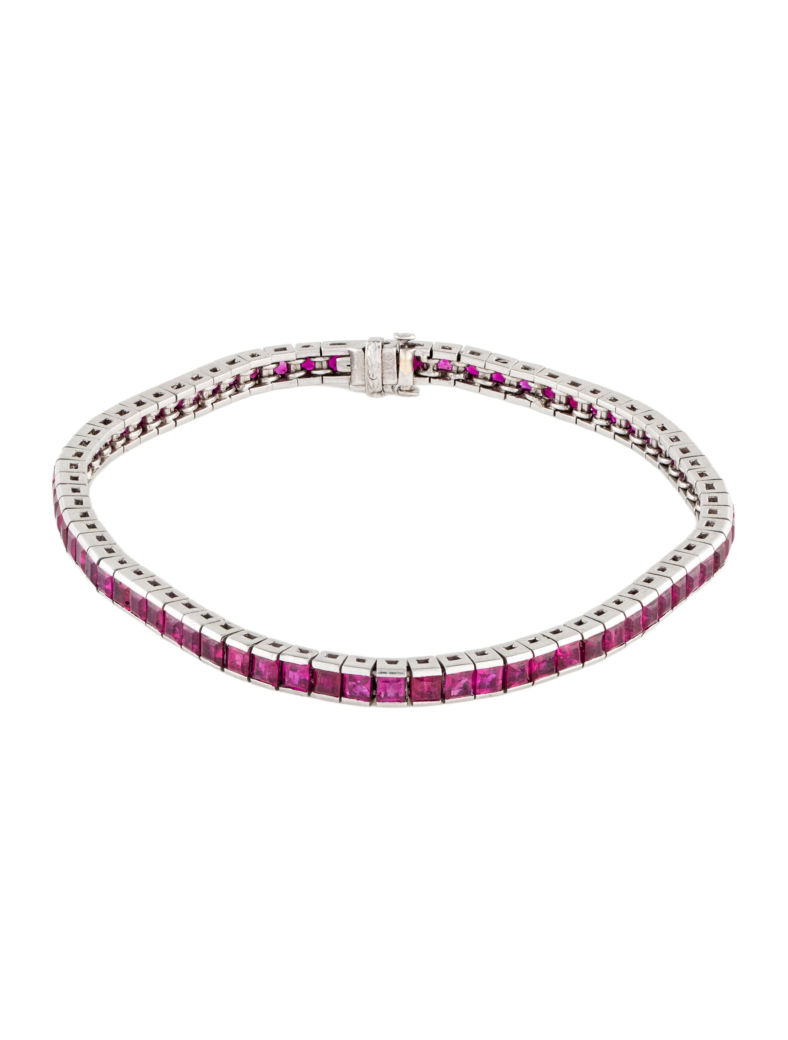 Bracelet Platinum 5.11ctw Ruby Line