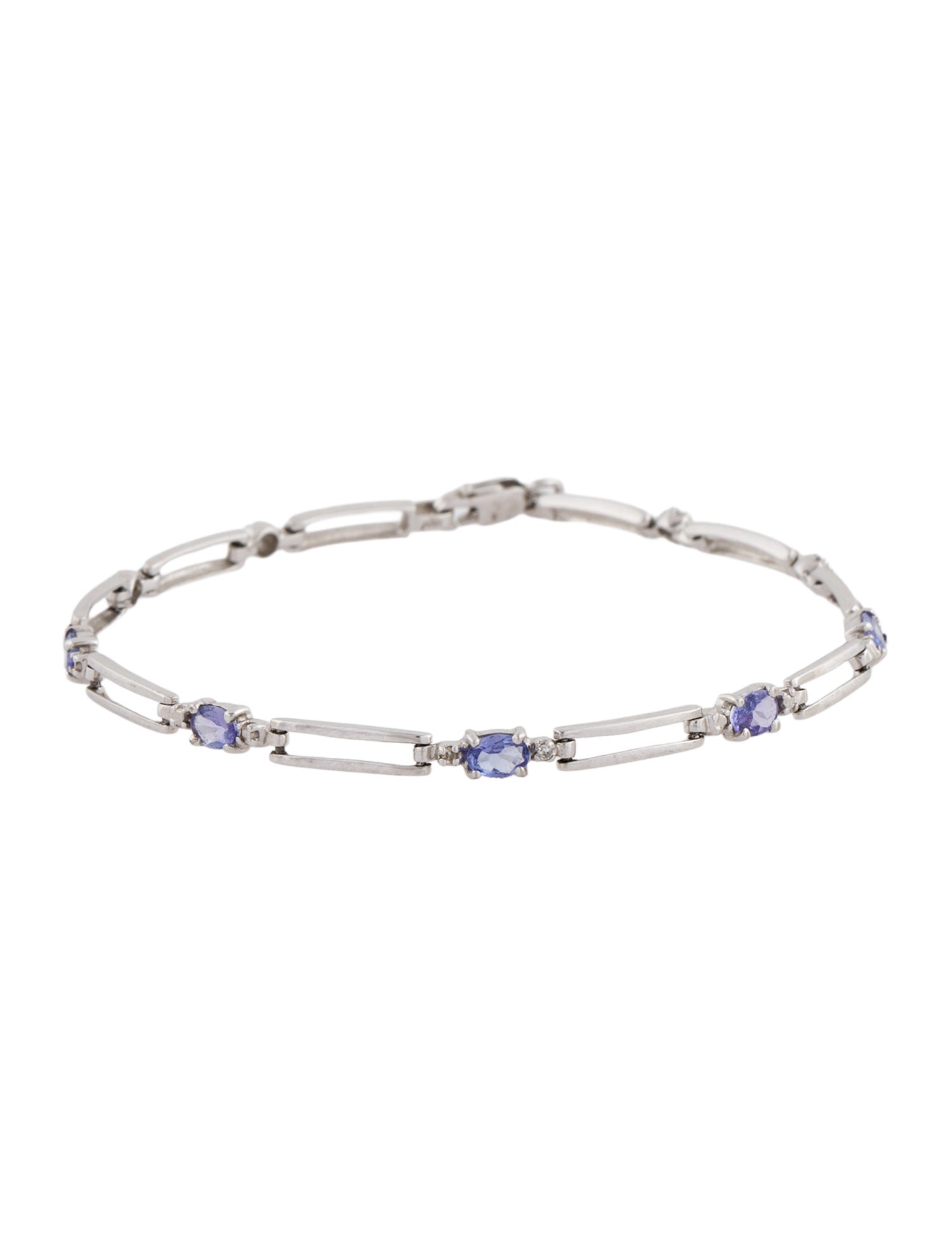 Bracelet 14K Tanzanite Link