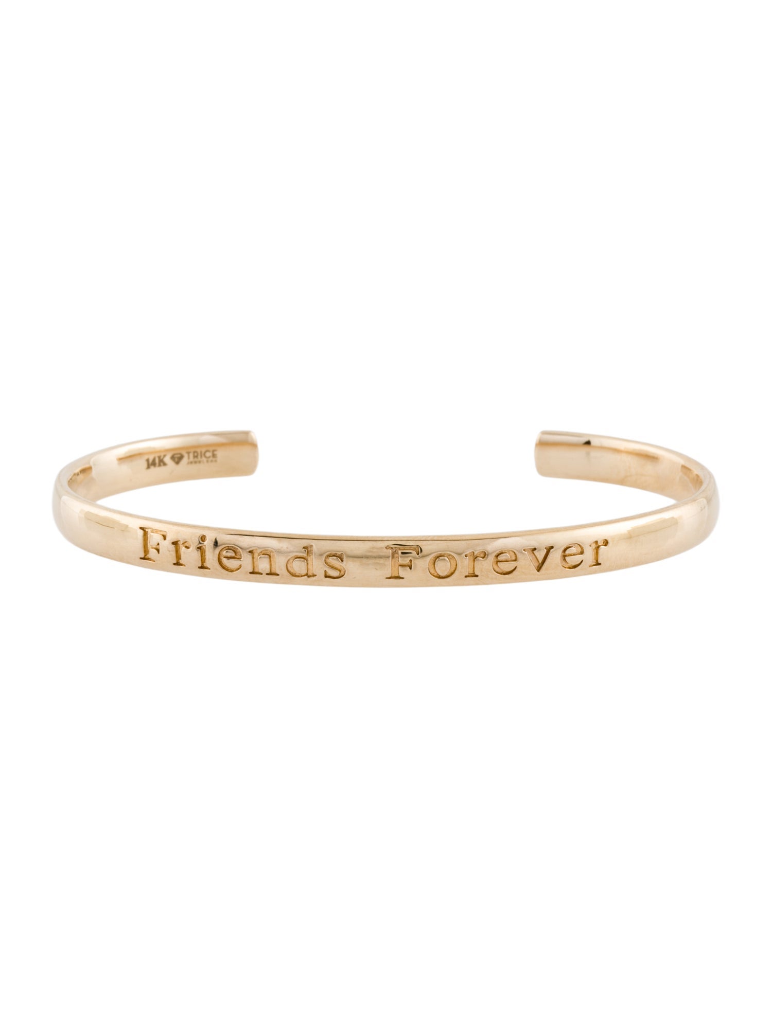 Bracelet 14K 'Friends Forever' Cuff