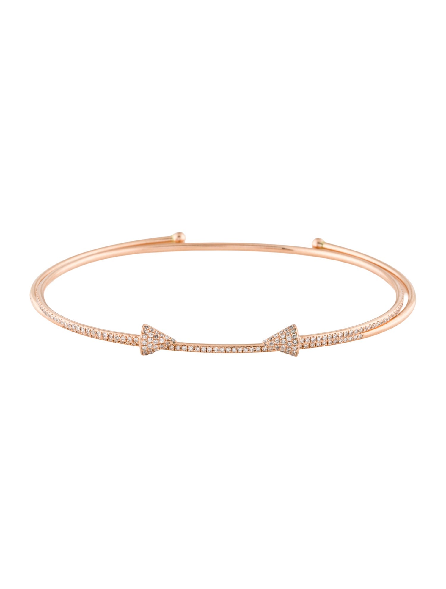 Bracelet 14K Diamond Bangle Set