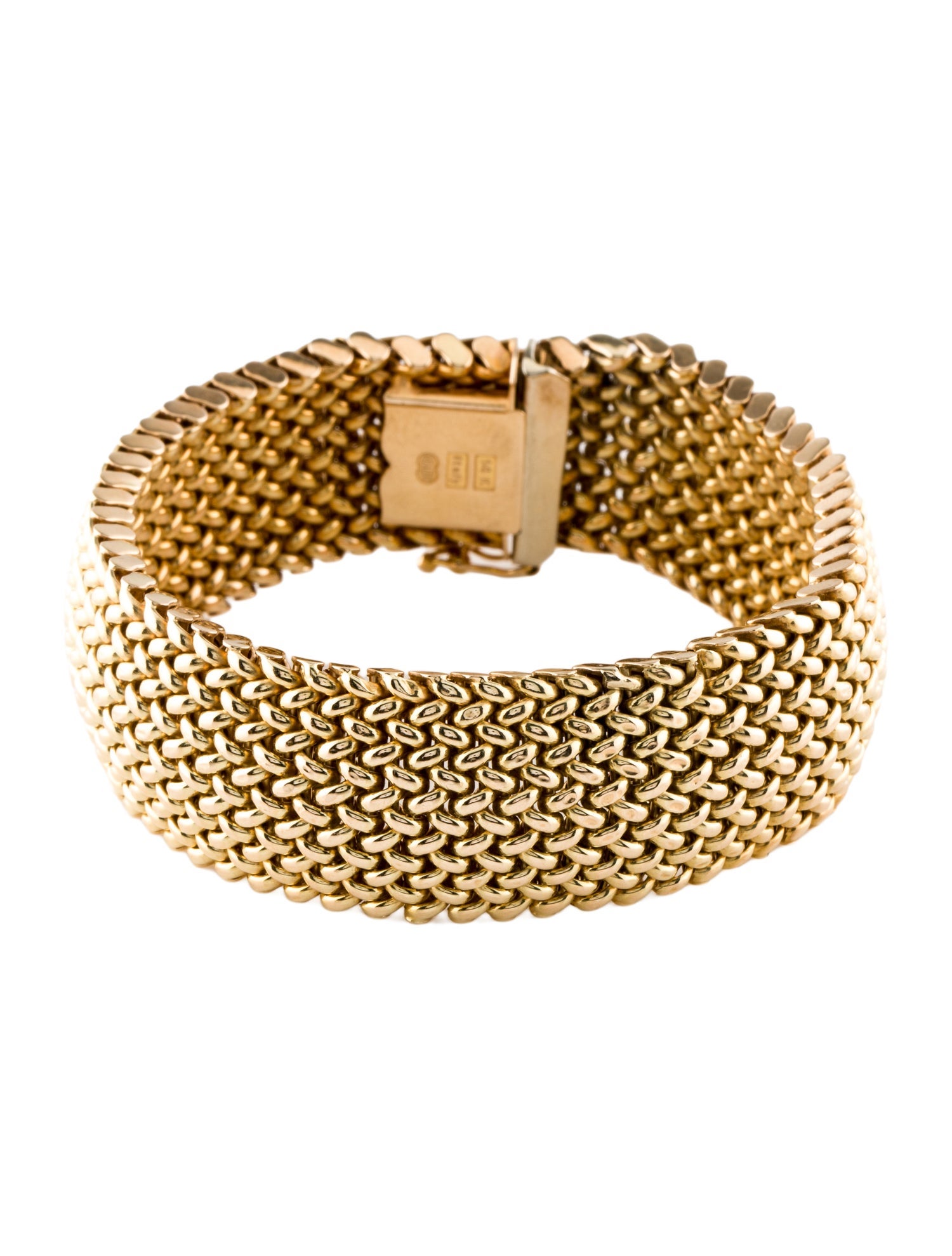 Bracelet 14K Woven Chain Link