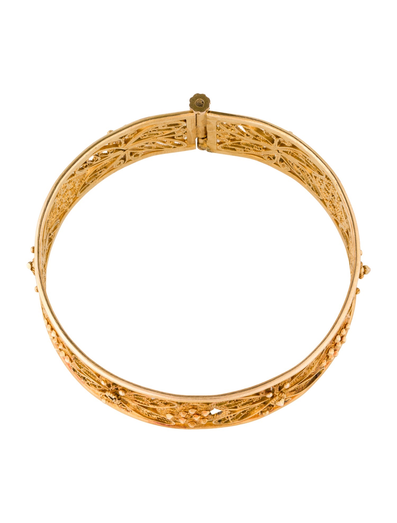 10K Pierced Bangle