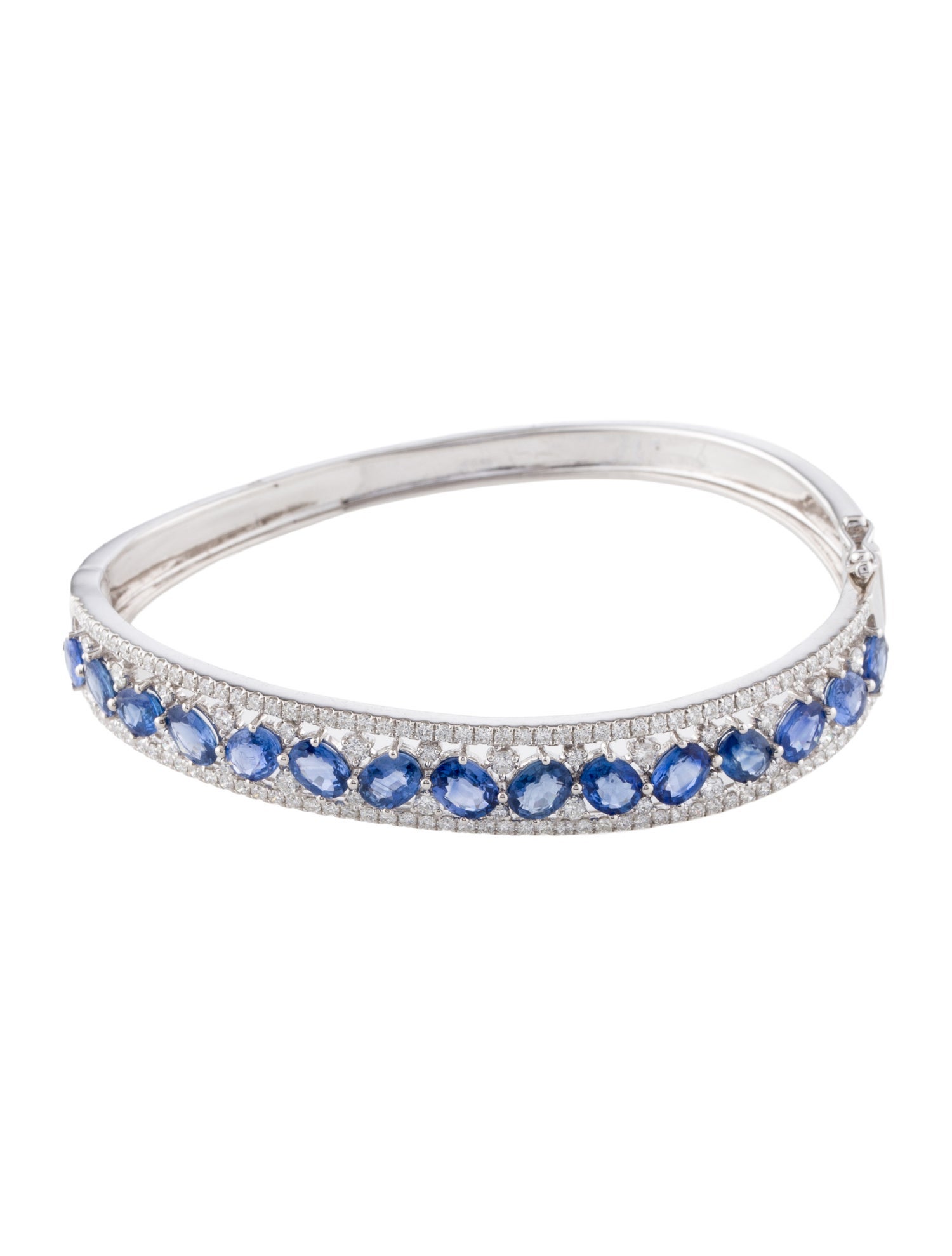 Bracelet 18K 5.25ctw & 1.49ctw Diamond Hinge Bangle