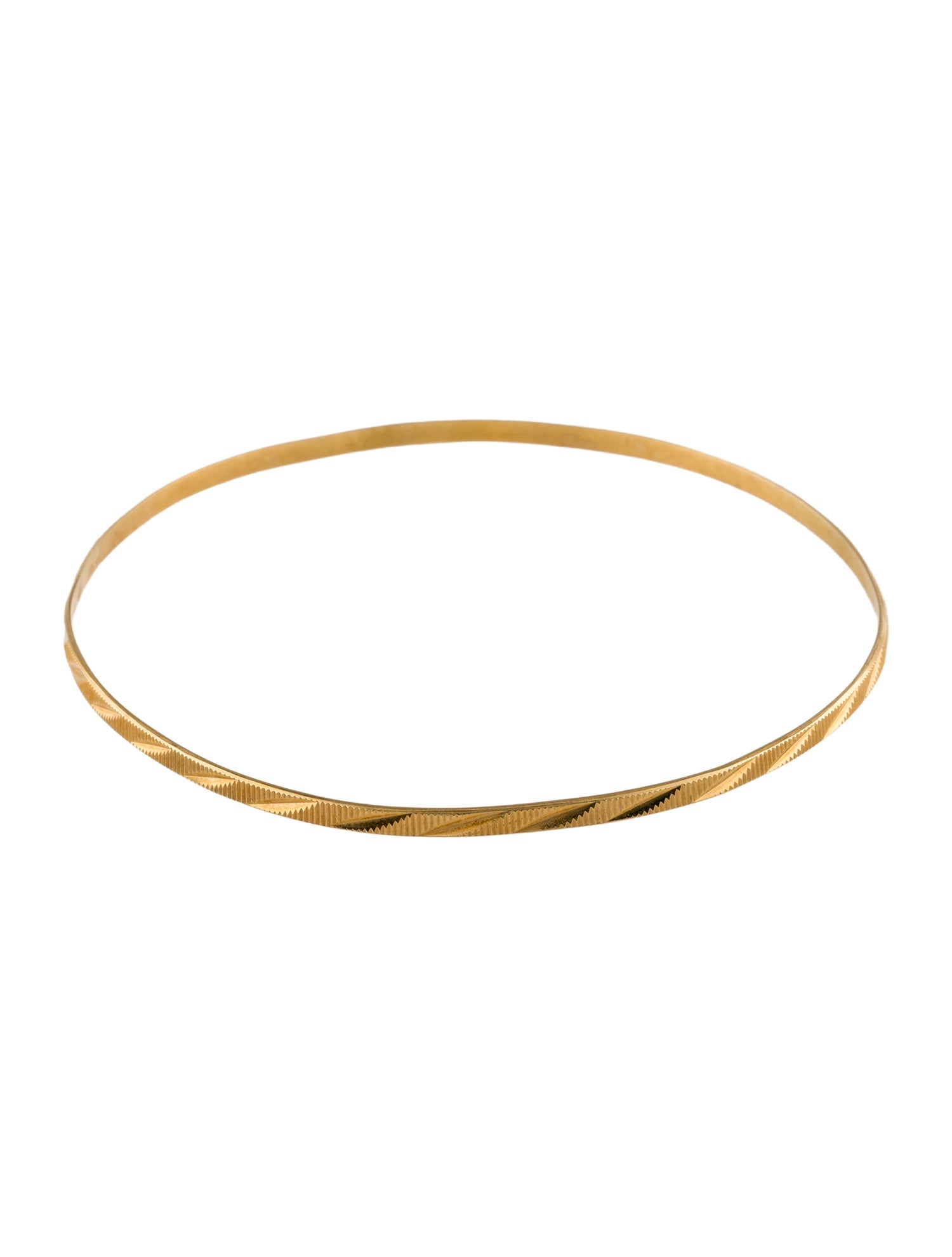 Bracelet 18K Textured Bangle