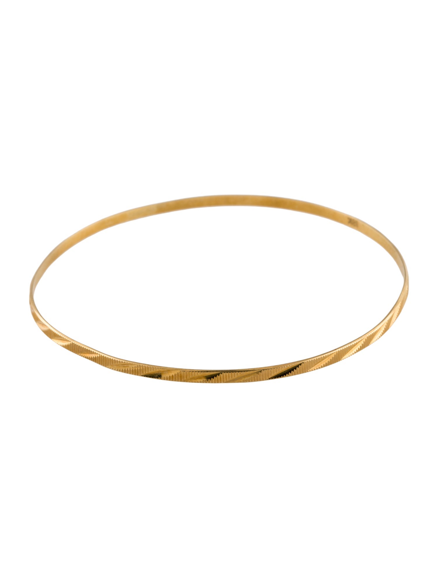 Bracelet 18K Etched Bangle