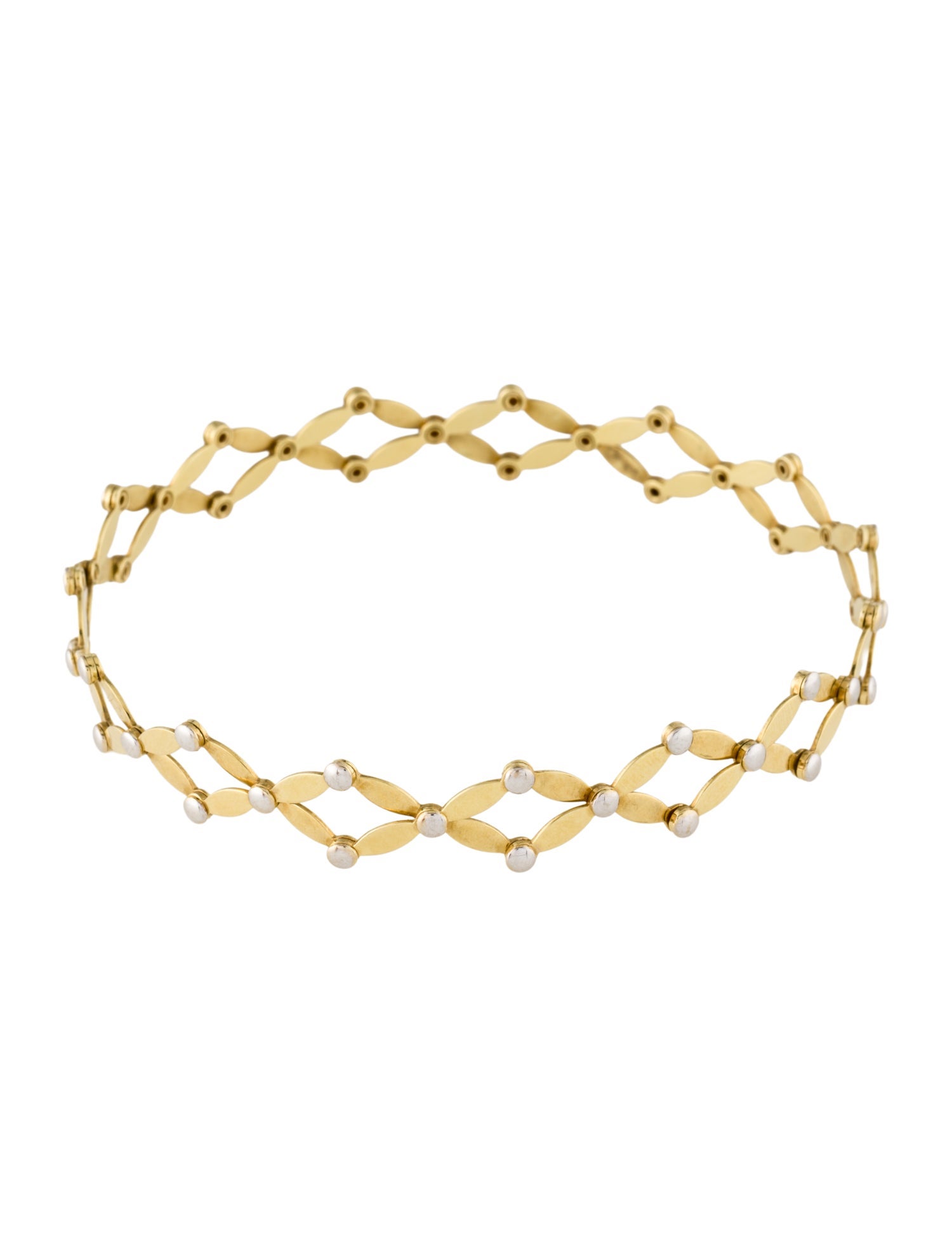 Bracelet 18K Two-Tone Convertible Band Ring & Bangle