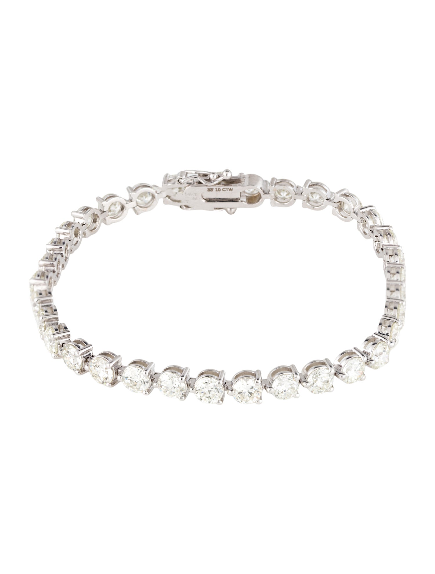 Bracelet 14K 10.00ctw Diamond Tennis