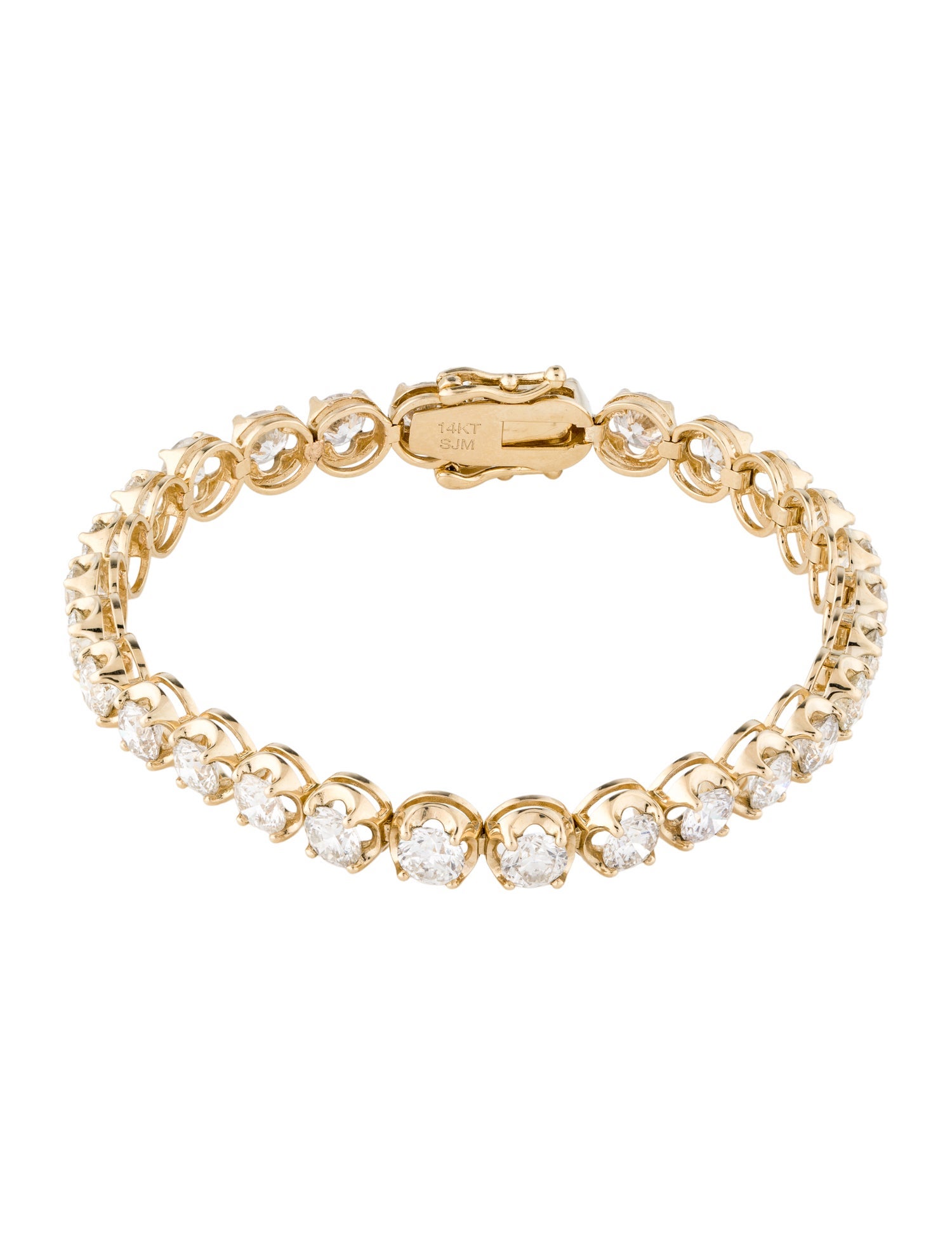 Bracelet 14K 9.20ctw Diamond Tennis