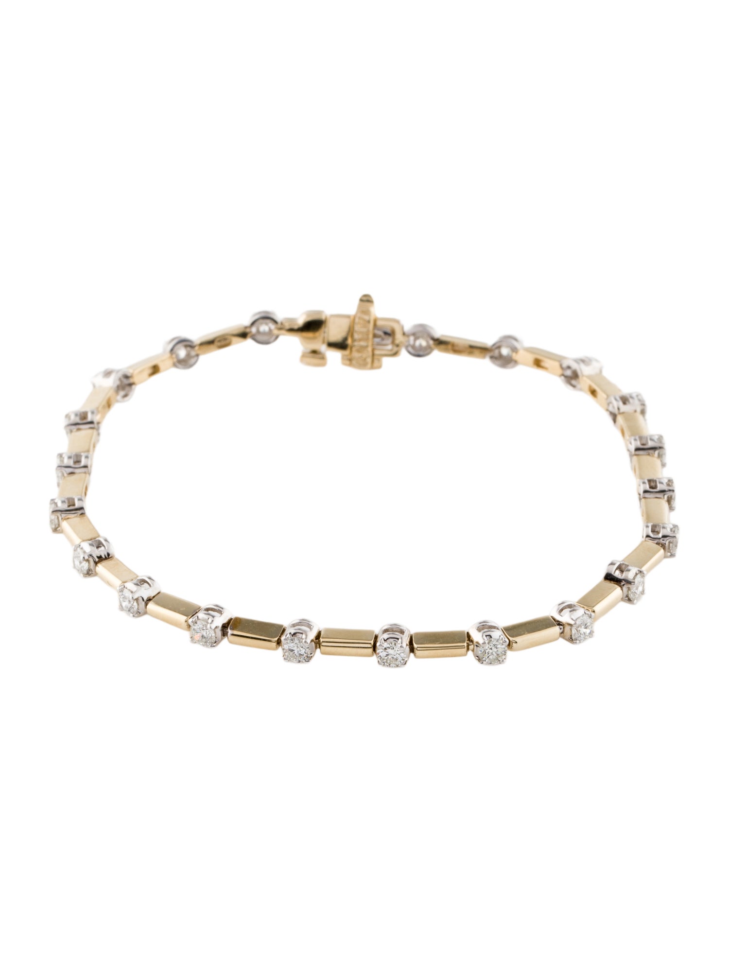 Bracelet 14K 1.20ctw Diamond Station