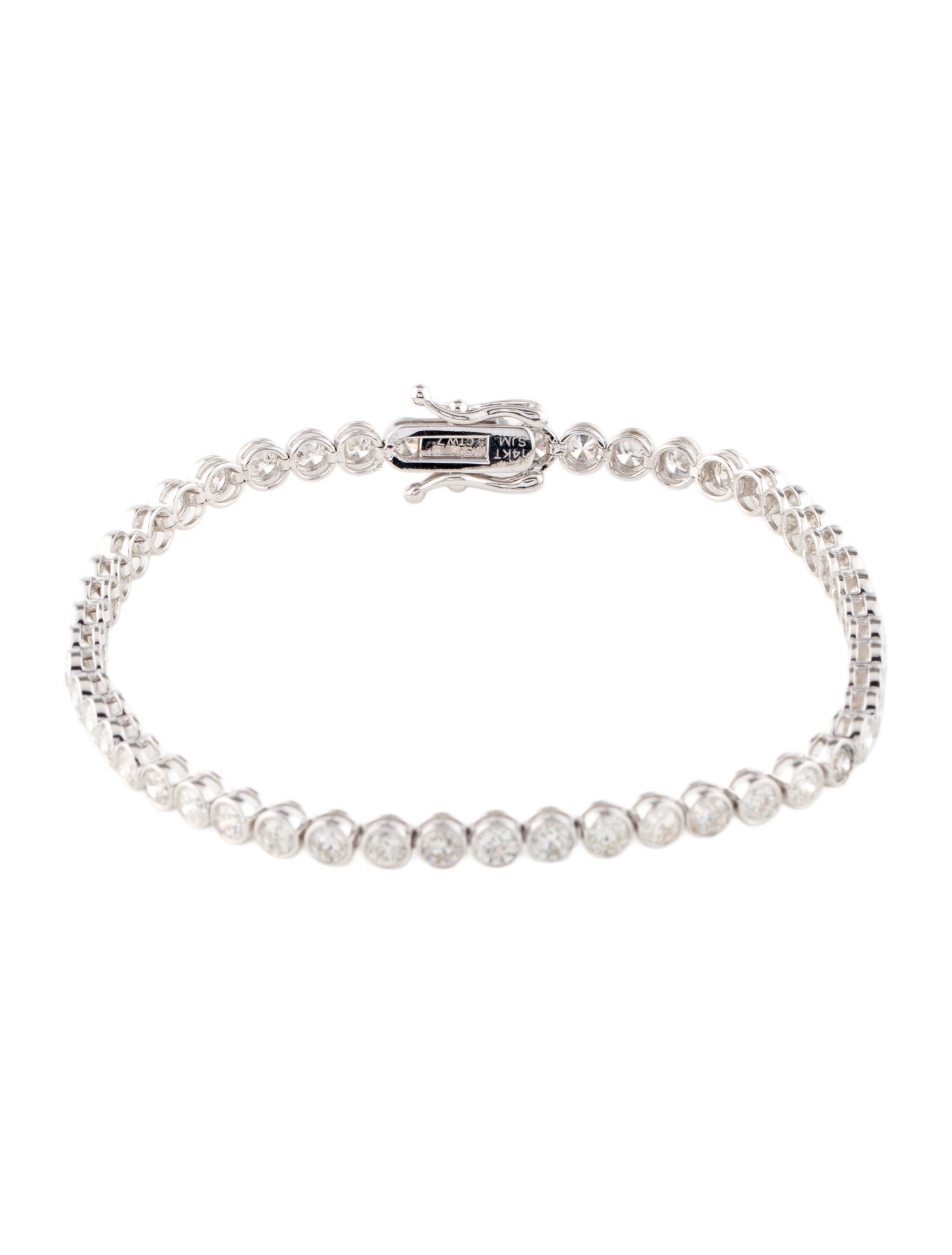 Bracelet 14K 4.25ctw Diamond Tennis Bracelet