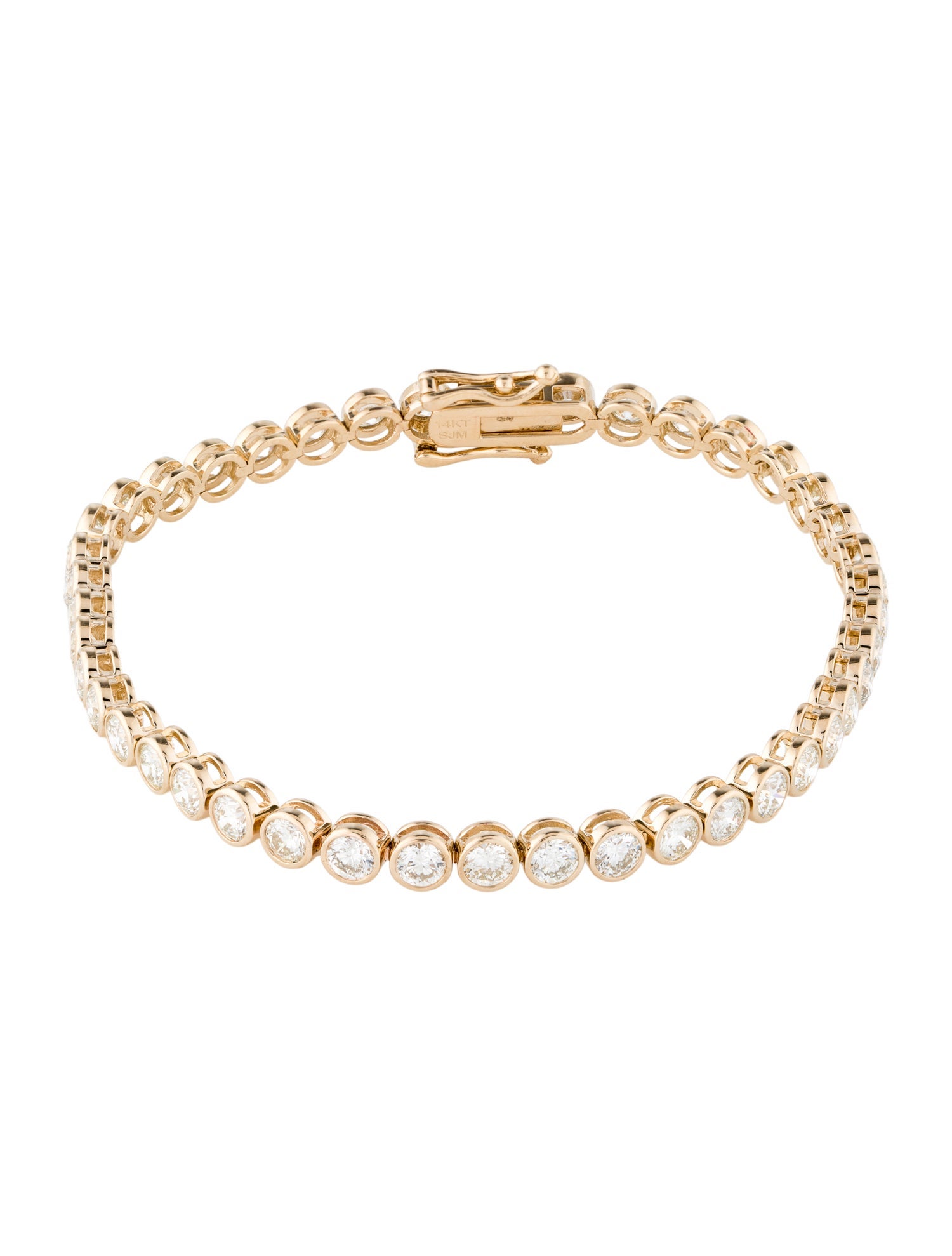 Bracelet 14K 6.35ctw Diamond Tennis
