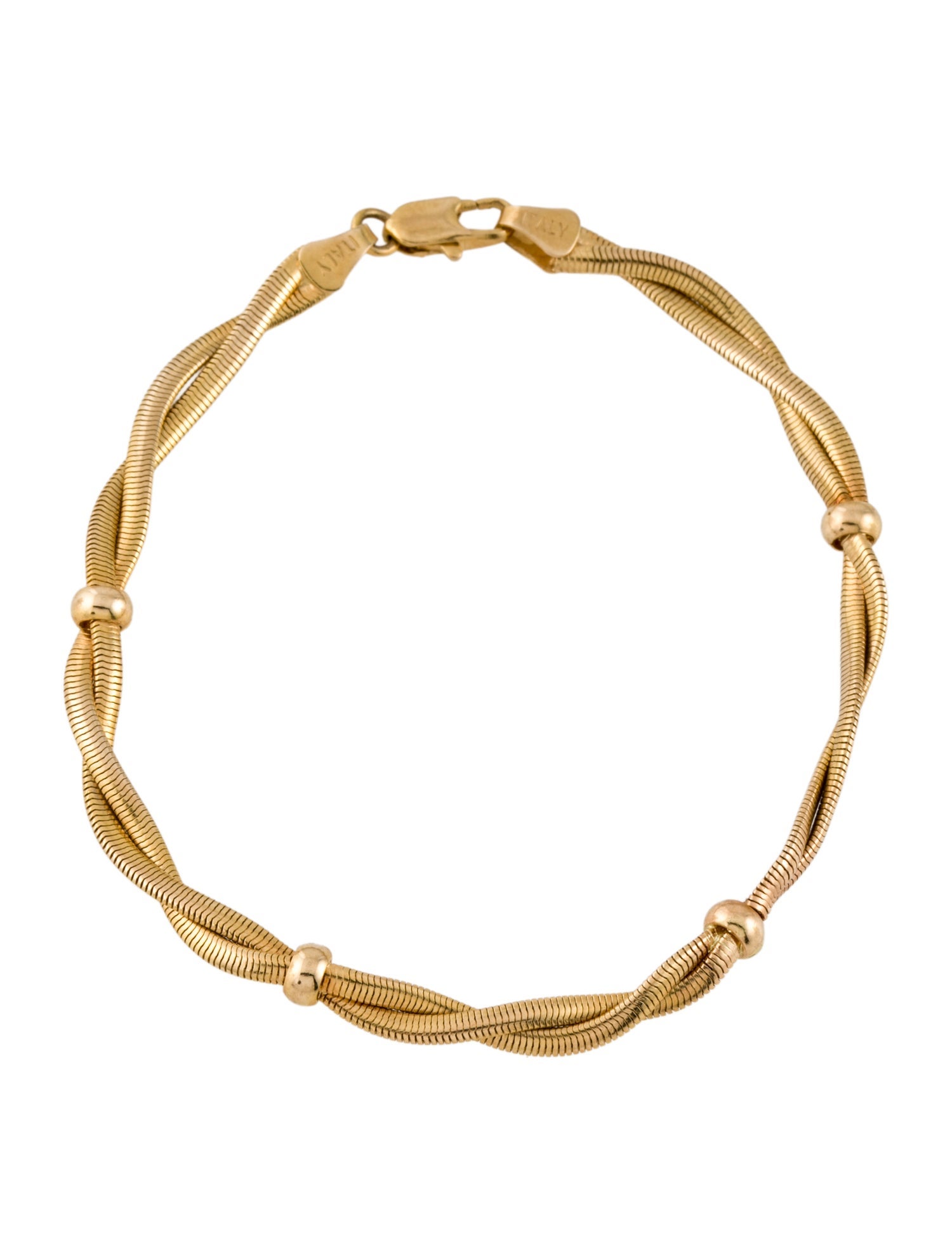 Bracelet 14K Double Cable Chain