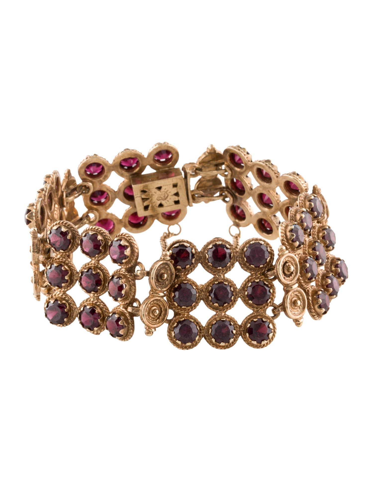 Bracelet 14K 26.67ctw Garnet Link