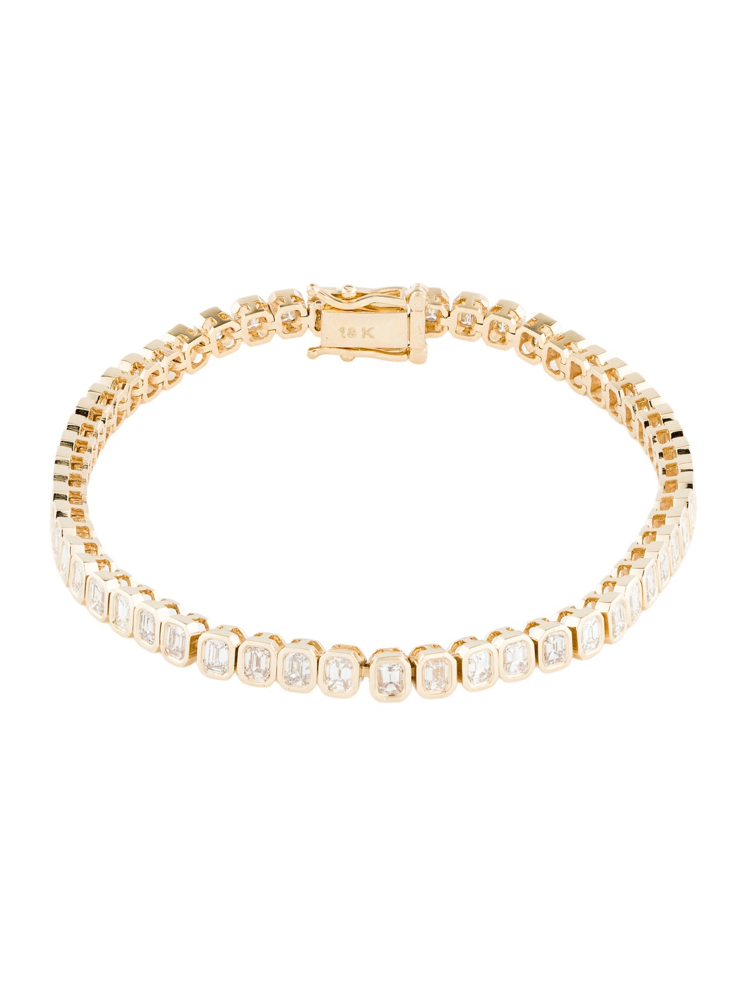 Bracelet 18K 3.93ctw Diamond Tennis