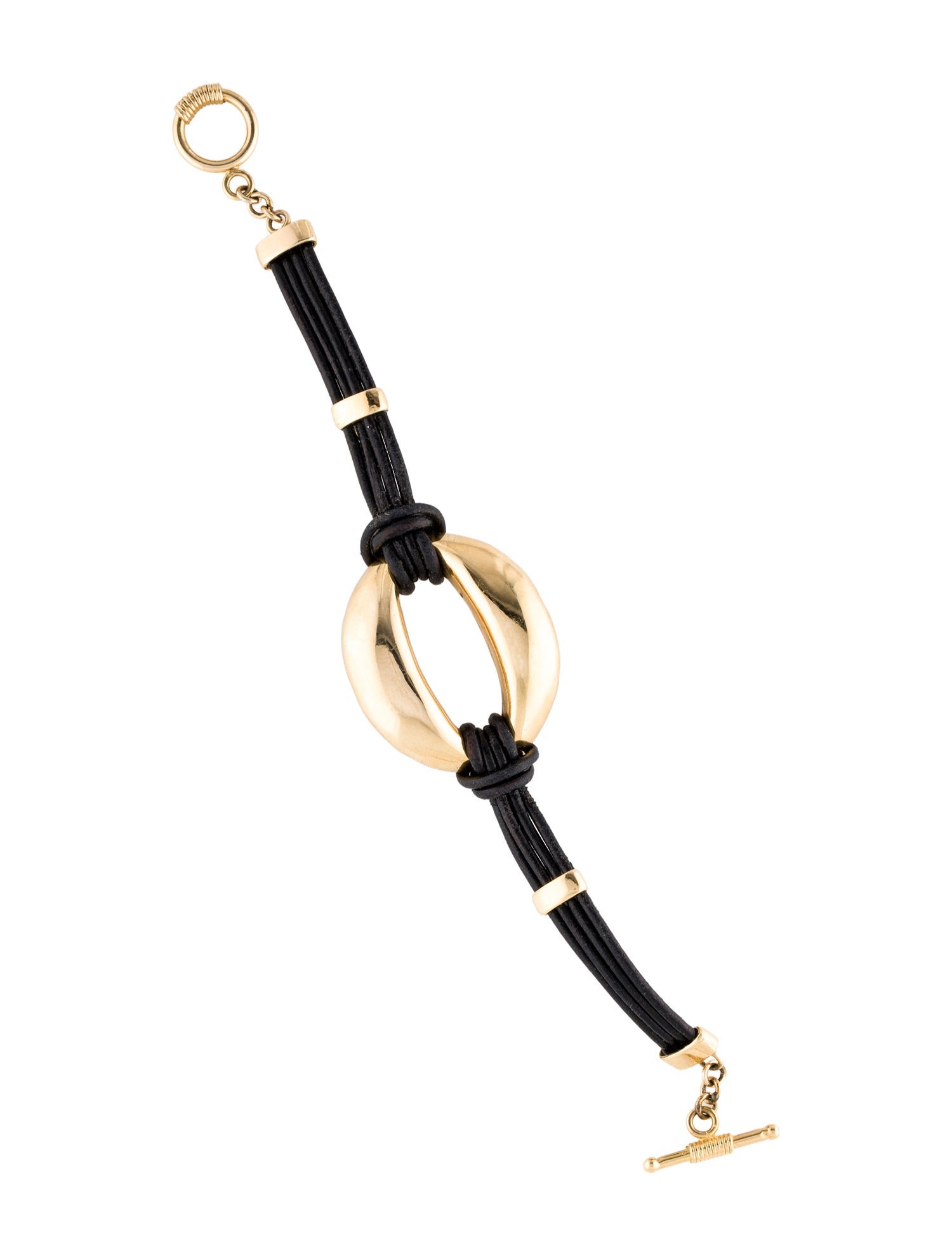 Bracelet 18K Oval Leather