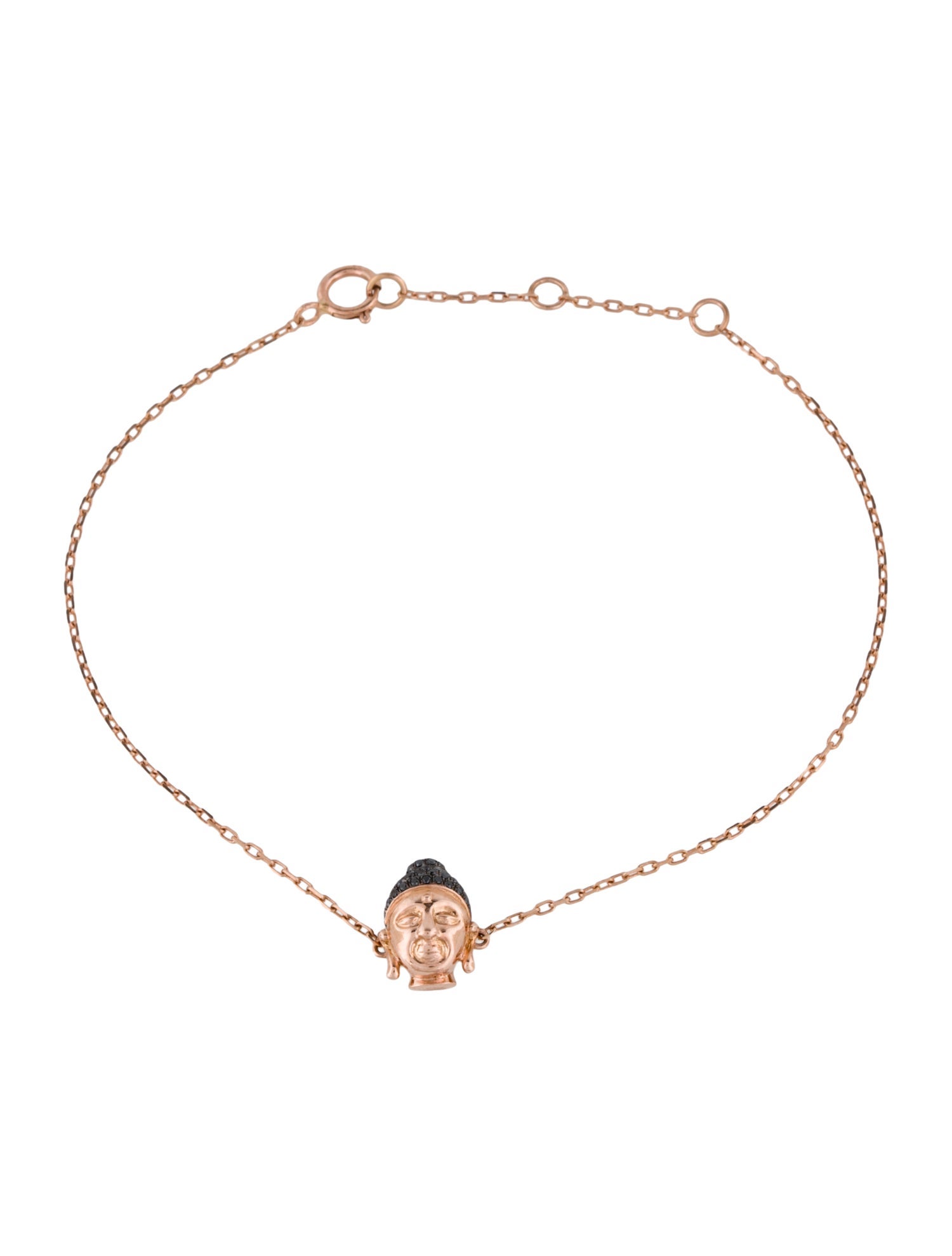 Bracelet CR by Casa Reale 14K Diamond Buddha Charm