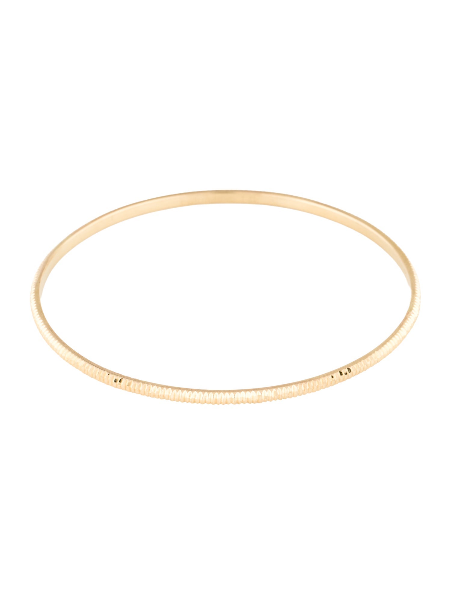 Bracelet 14K Textured Bangle