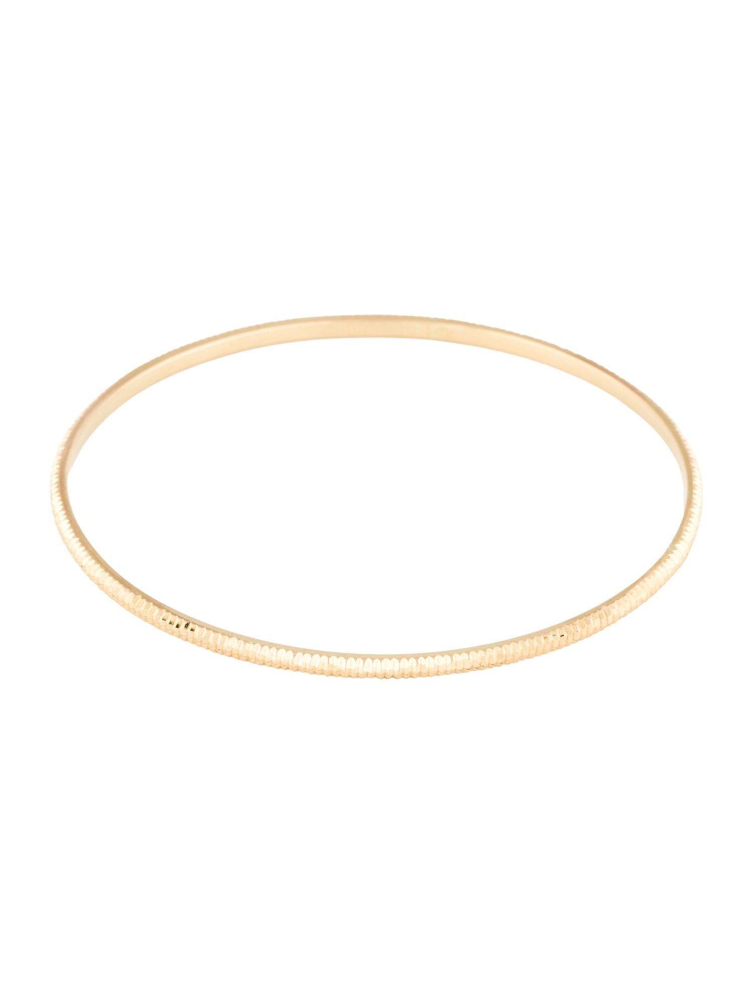 Bracelet 14K Textured Bangle