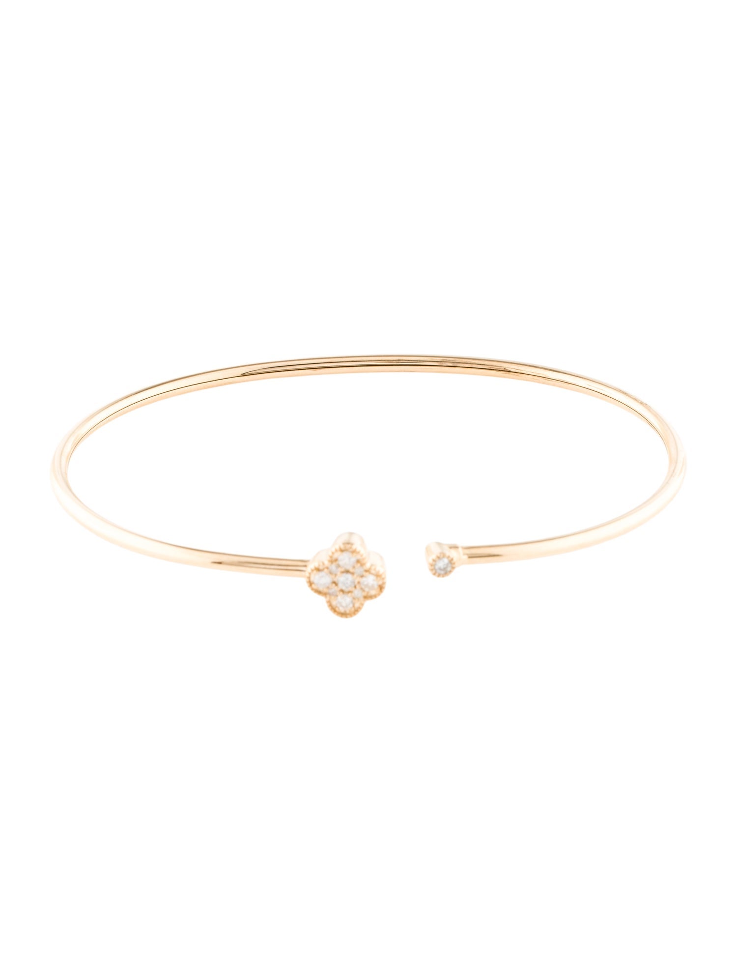 Bracelet 14K Diamond Flexible Cuff