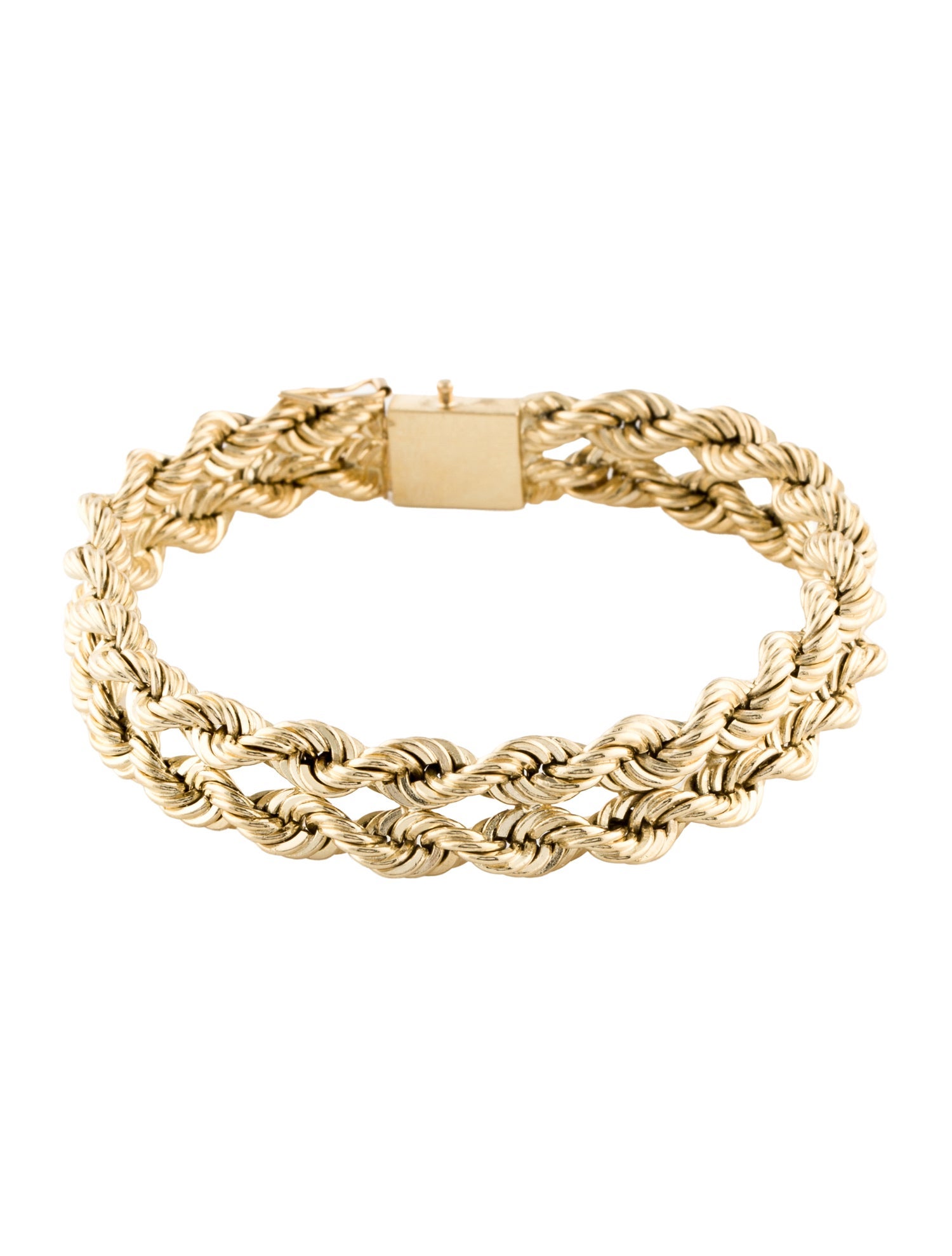 Bracelet 14K Double Rope Link