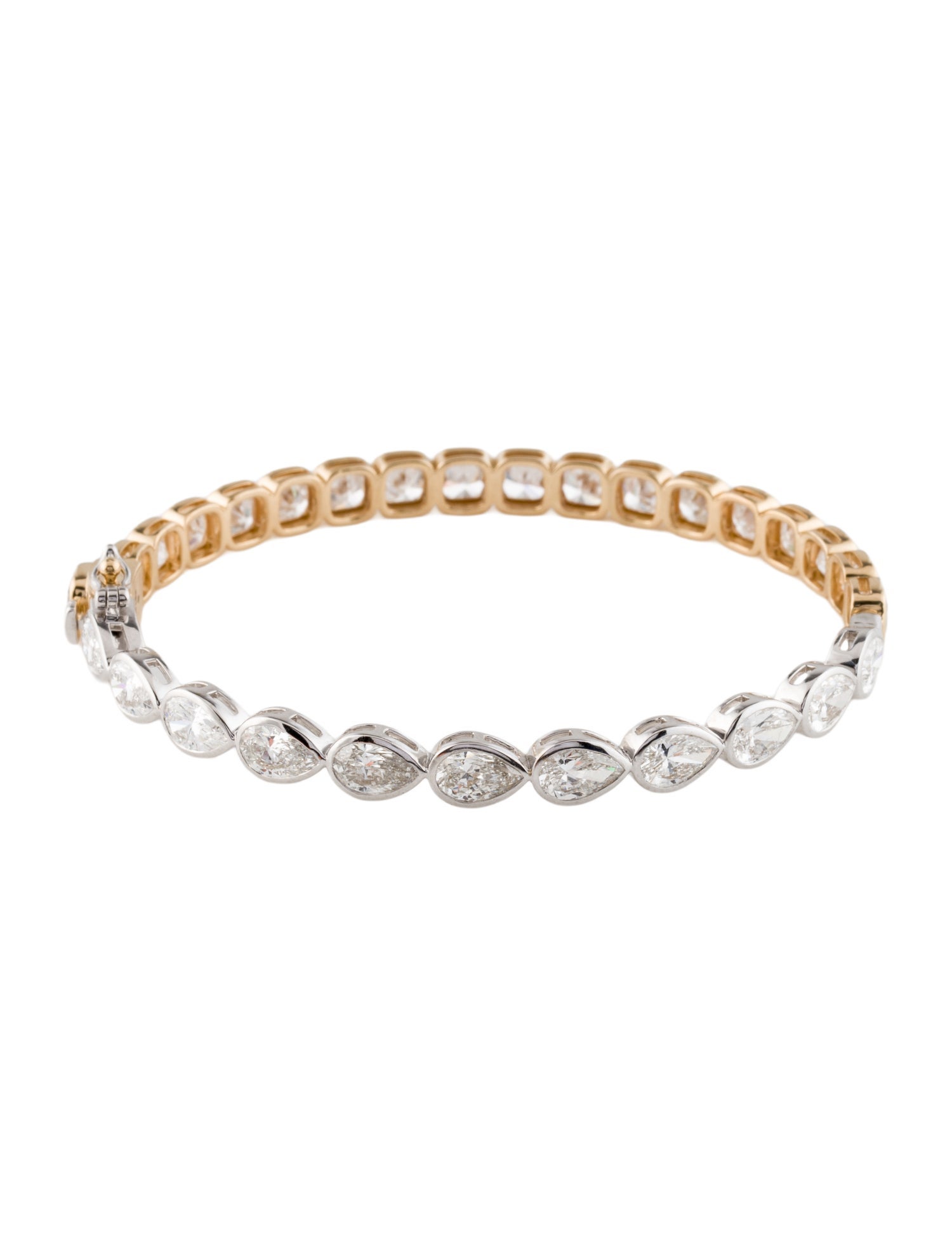 Bracelet 14K 12.55ctw Lab-Grown Diamond Hinged Bracelet