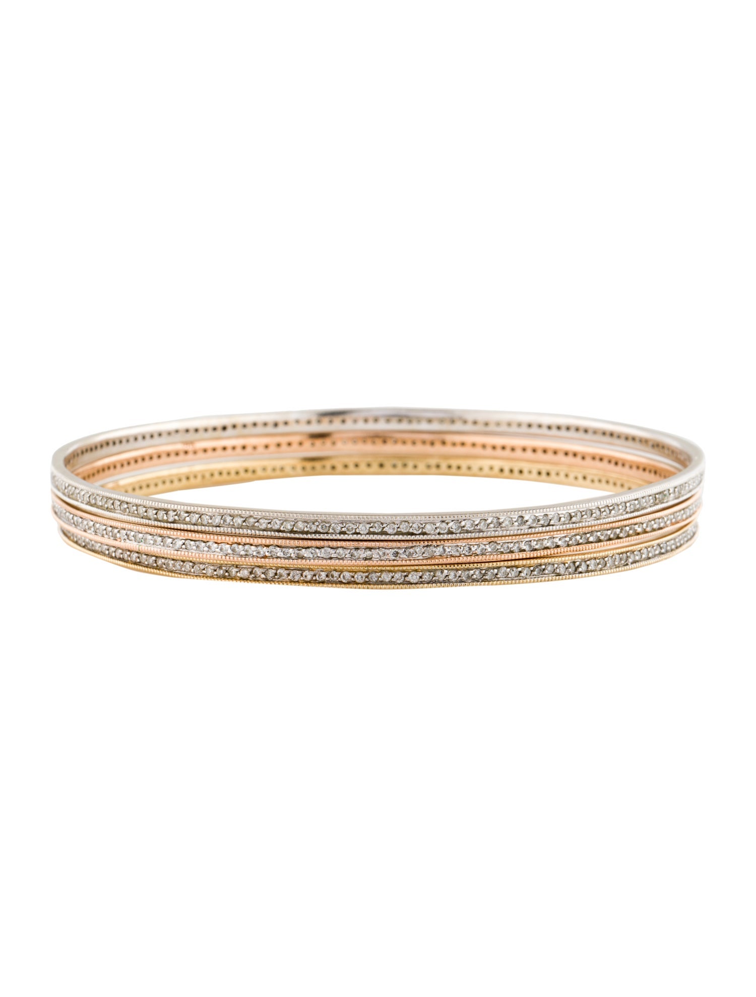 Bracelet 14K 1.44ctw Diamond Bangle Set