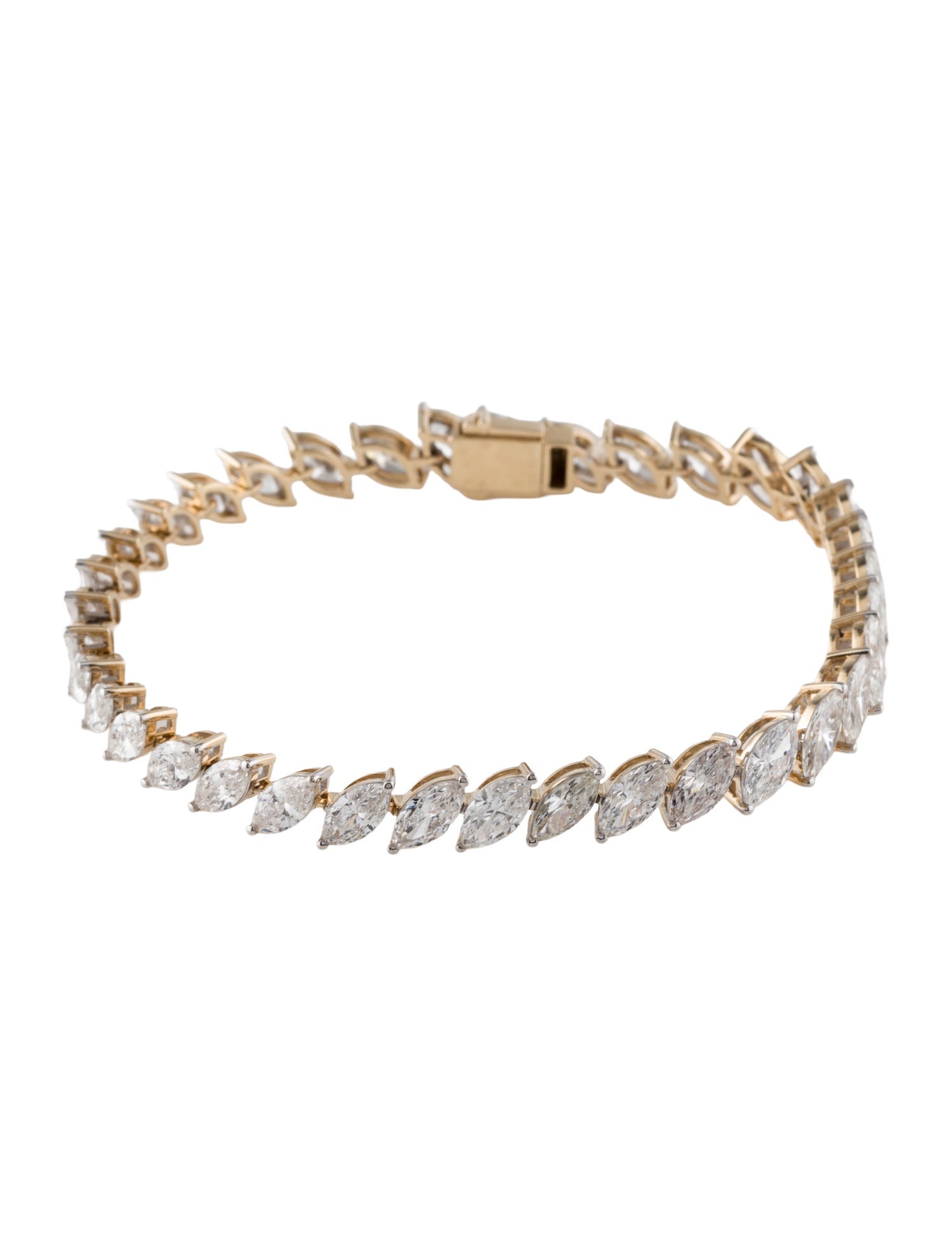Bracelet 14K 12.60ctw Lab-Grown Diamond Tennis Bracelet