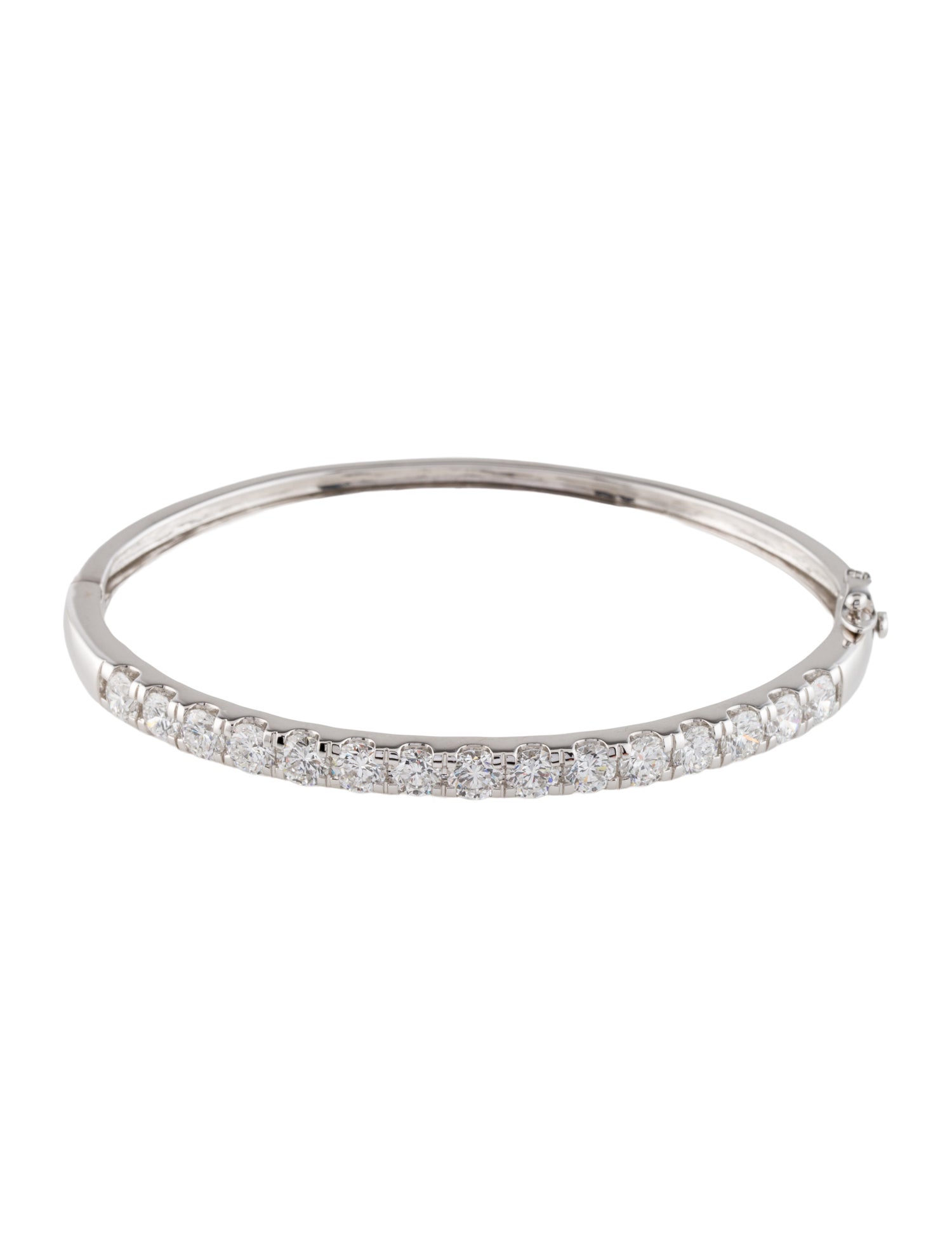 Bracelet 14K 5.00ctw Lab-Grown Diamond Hinged Bangle