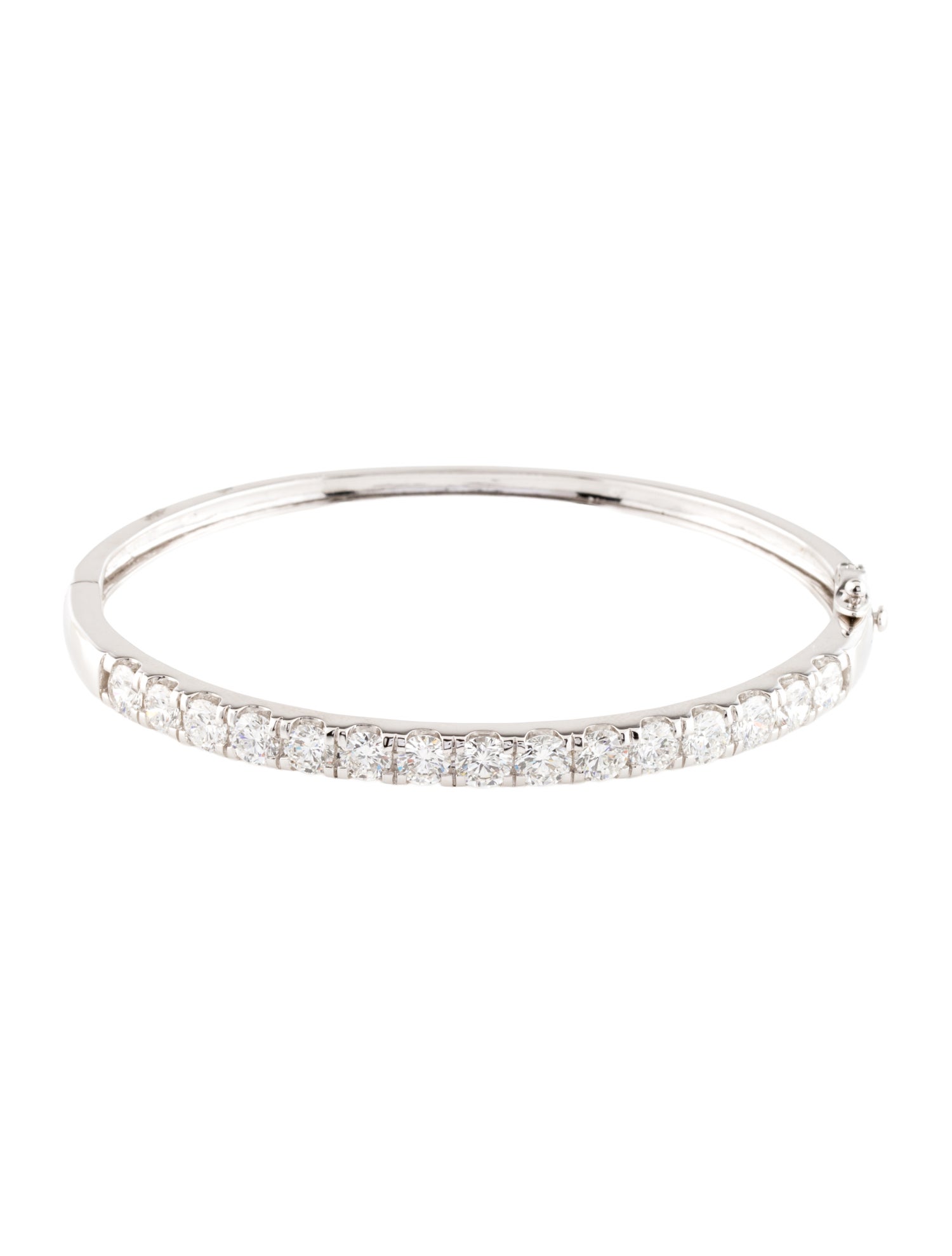 Bracelet 14K 5.00ctw Lab-Grown Diamond Hinged Bangle