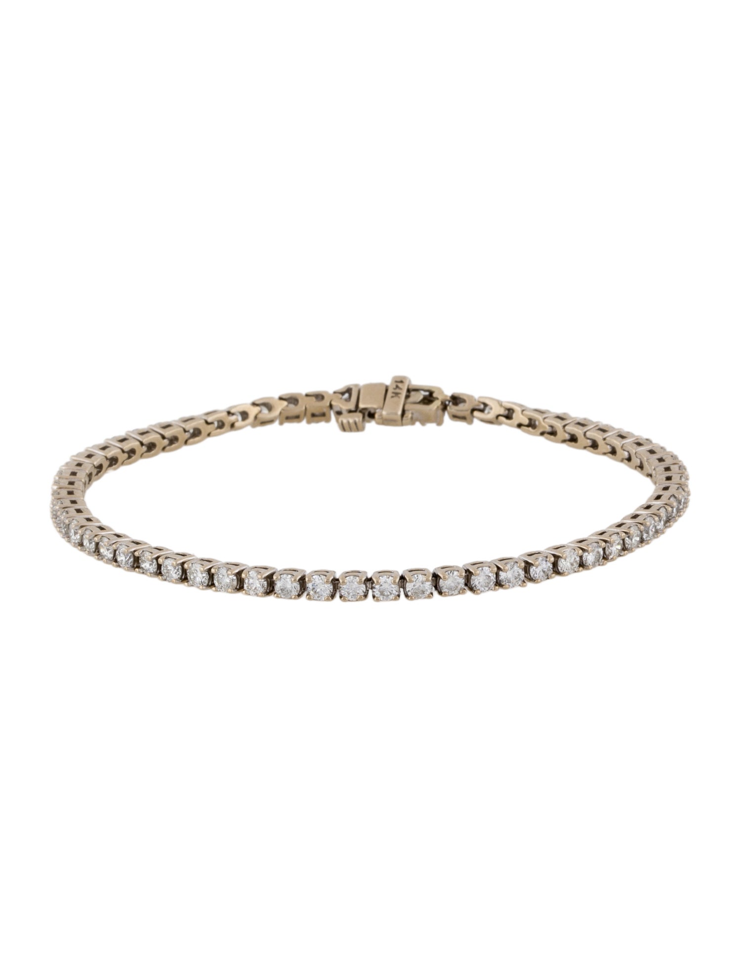 Bracelet 14K 3.36ctw Diamond Tennis