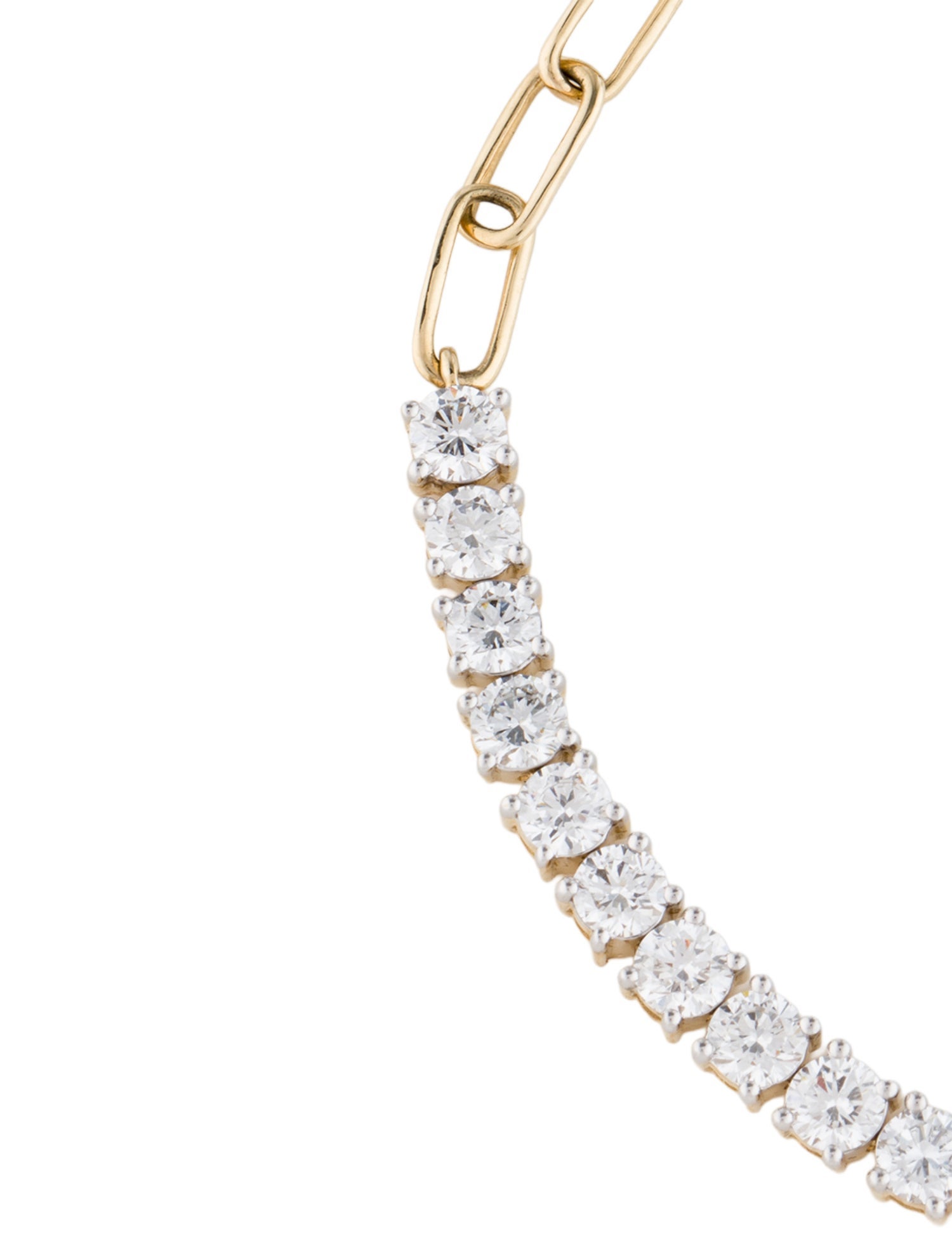 Bracelet 14K 4.00ctw Lab-Grown Diamond Tennis Chain Link