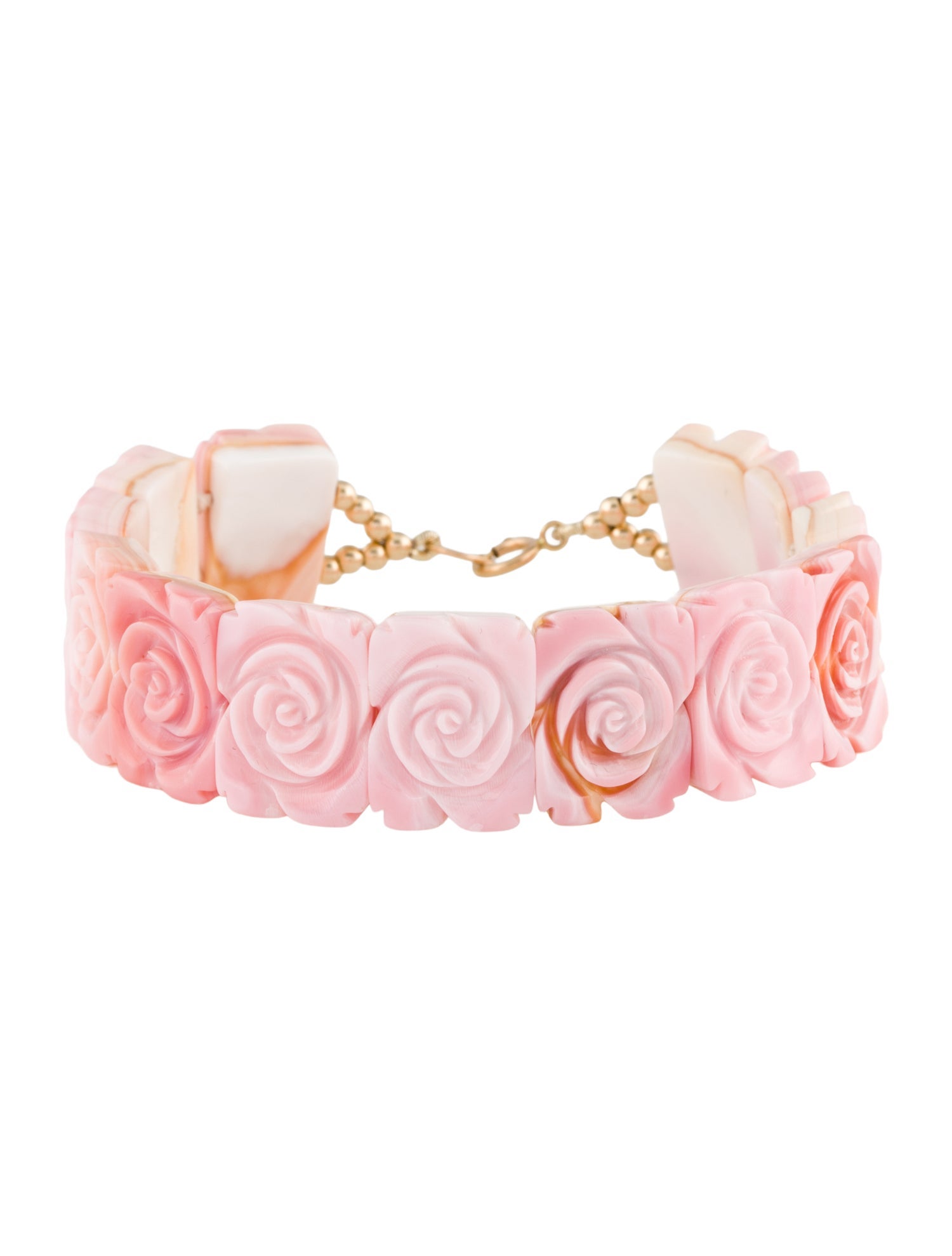 Bracelet 14K Shell Flower Link