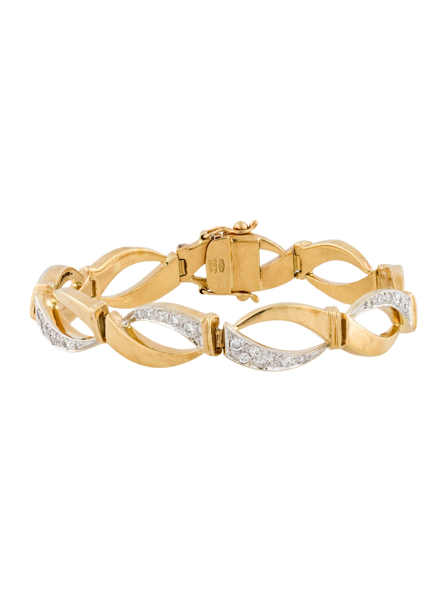 Bracelet 18K 1.20ctw Diamond Link