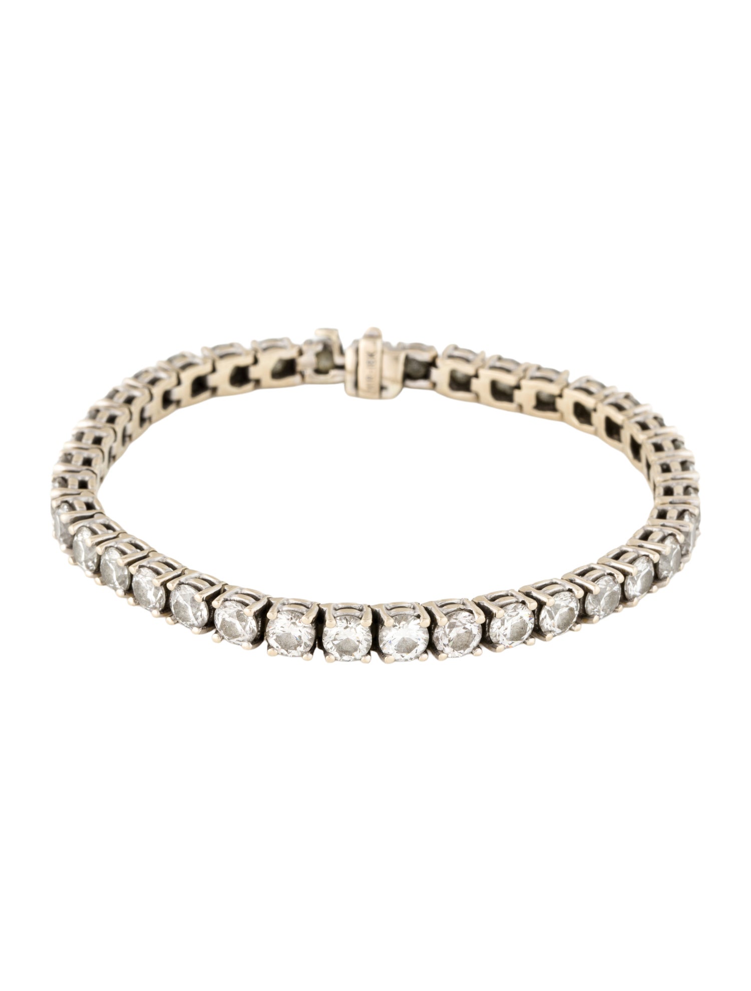 Bracelet 18K 13.69ctw Diamond Tennis Bracelet