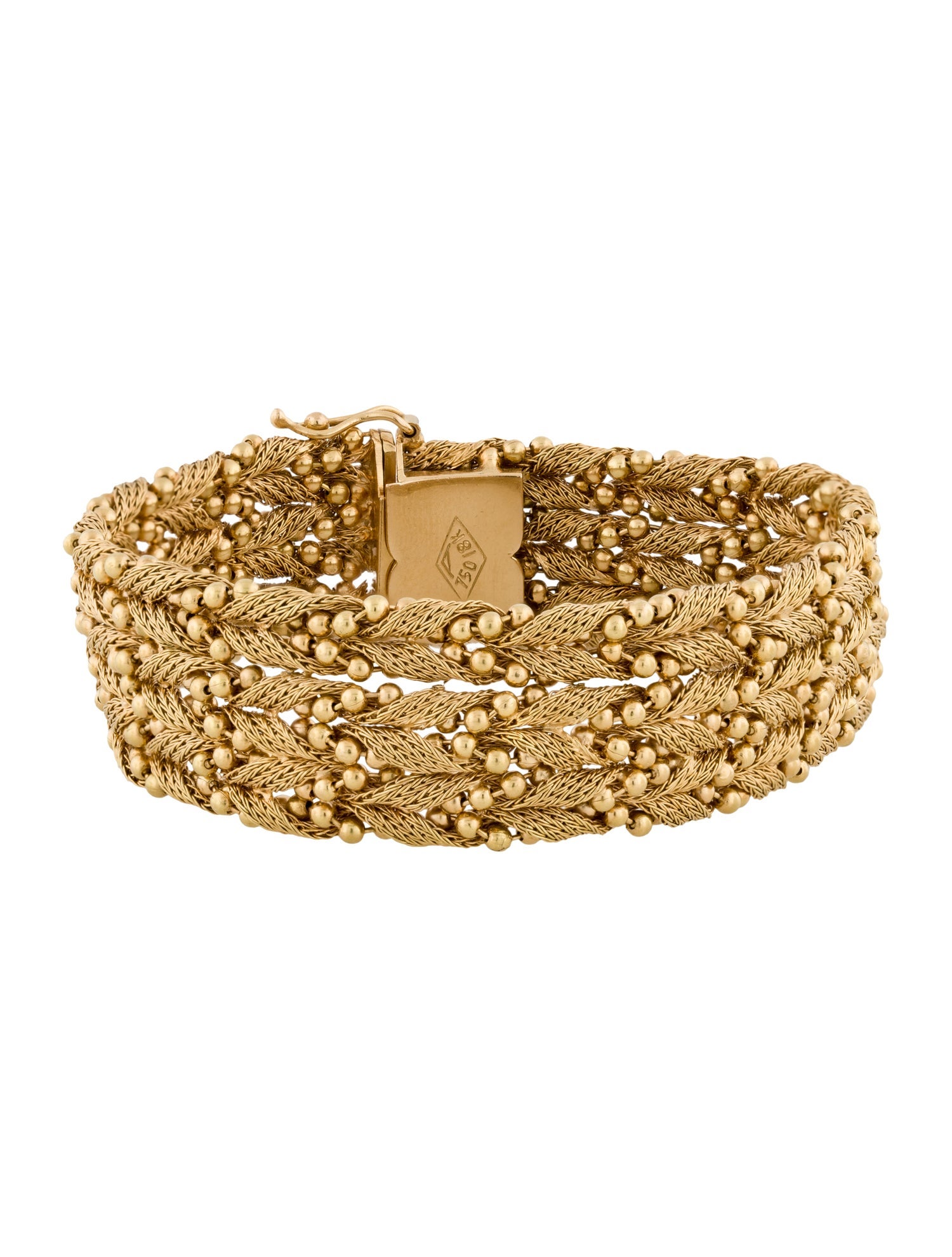 Bracelet 18K Ornate Braided Link
