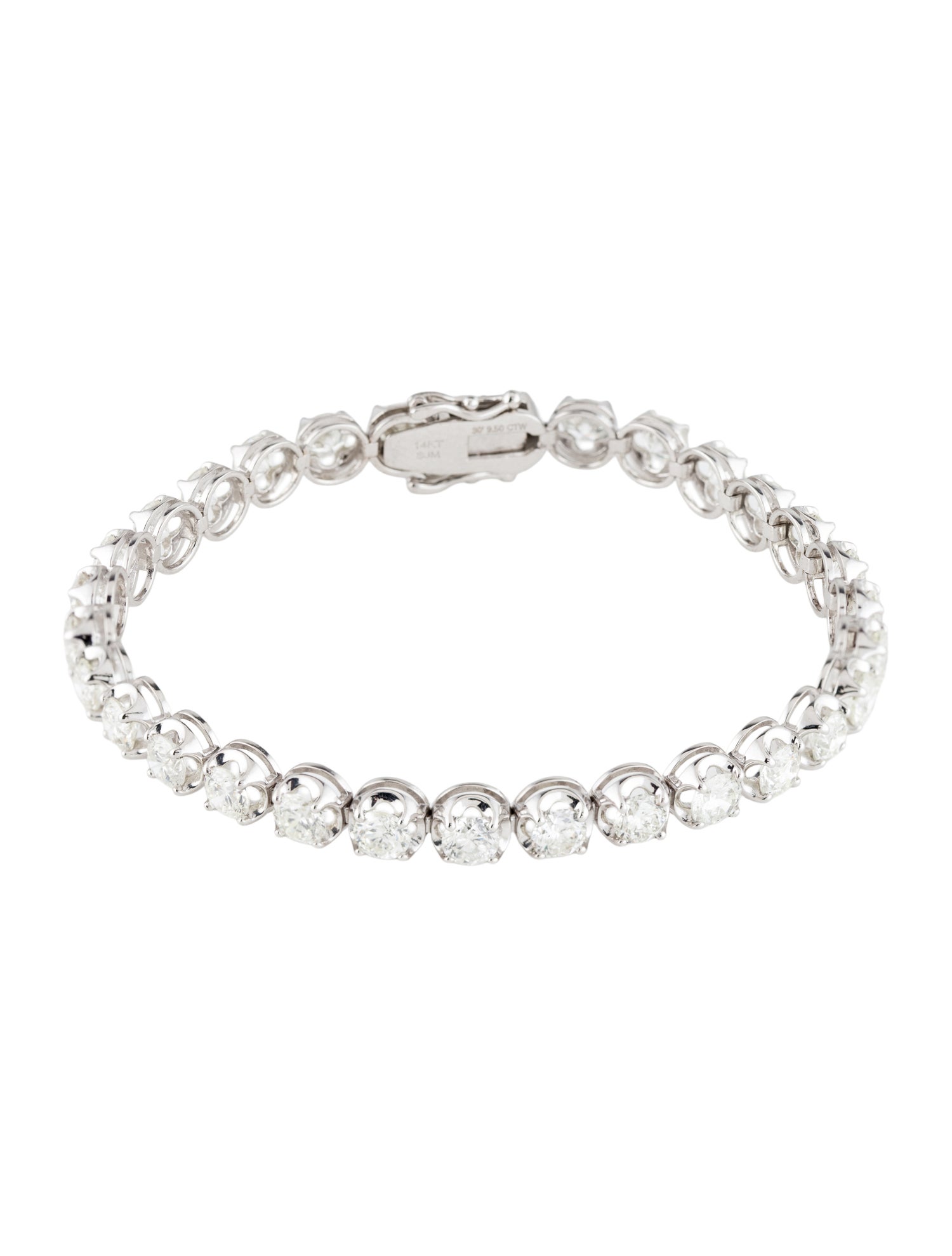 Bracelet 14K 9.50ctw Diamond Tennis