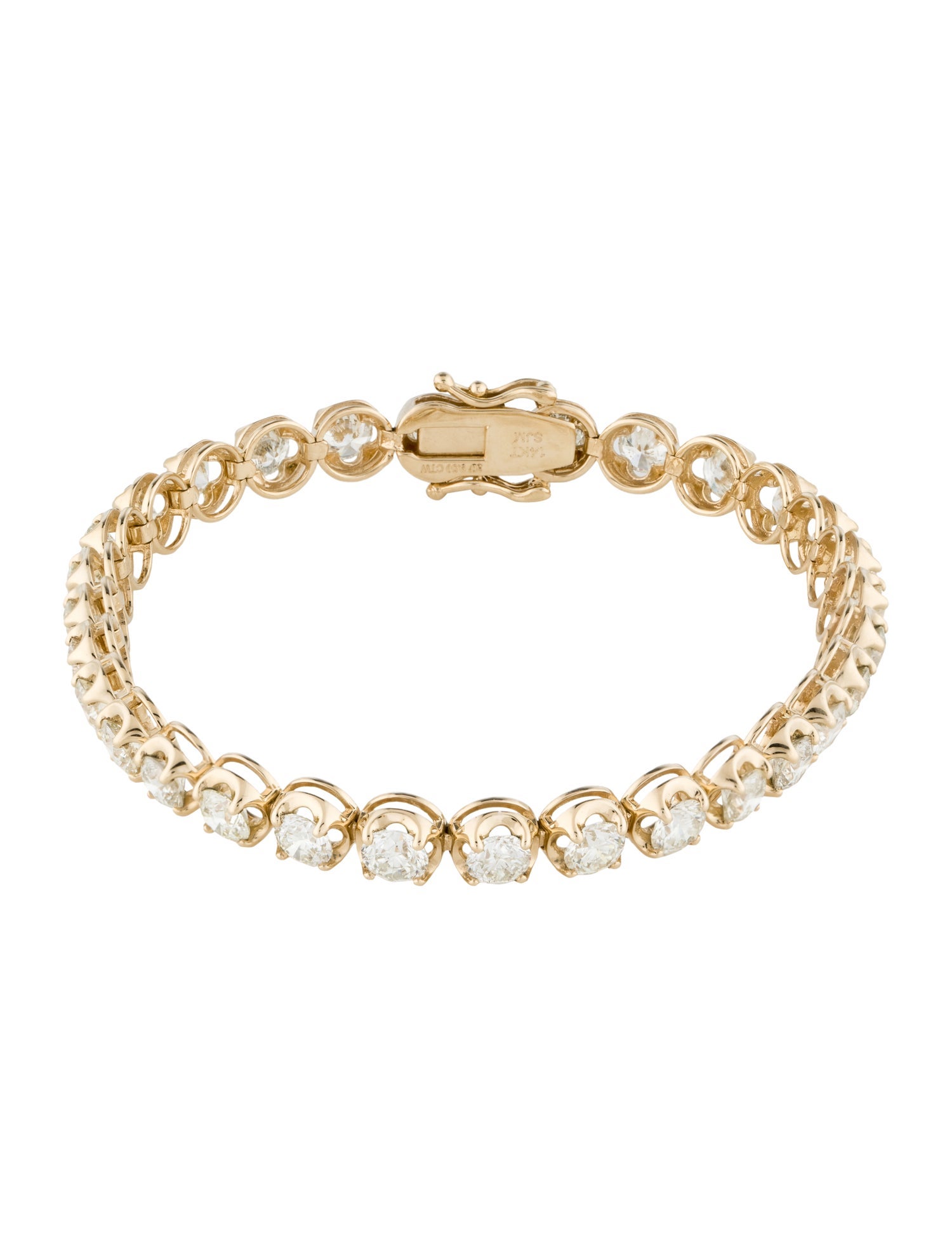 Bracelet 14K 9.50ctw Diamond Tennis w/ Tags