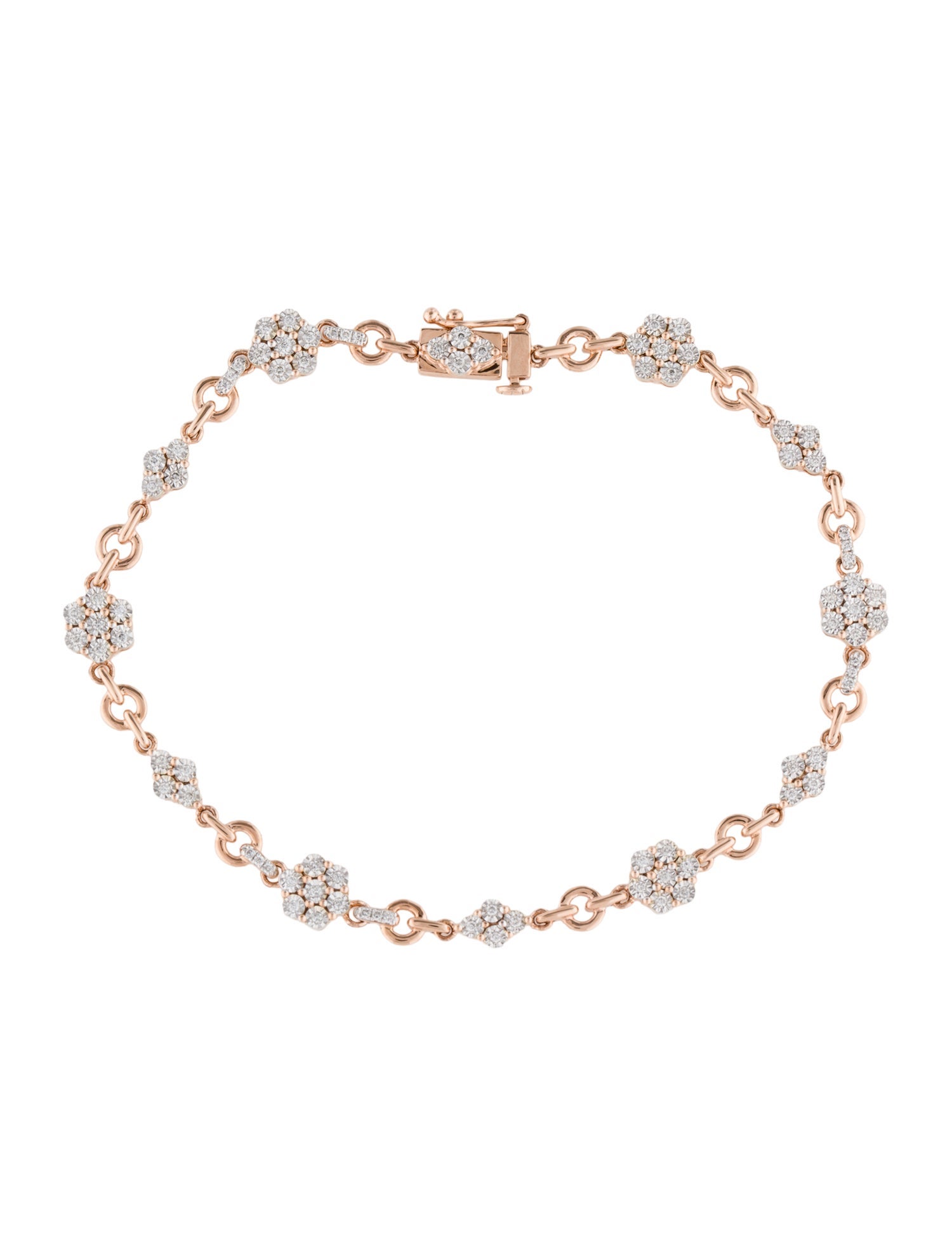 Bracelet 14K Diamond Station