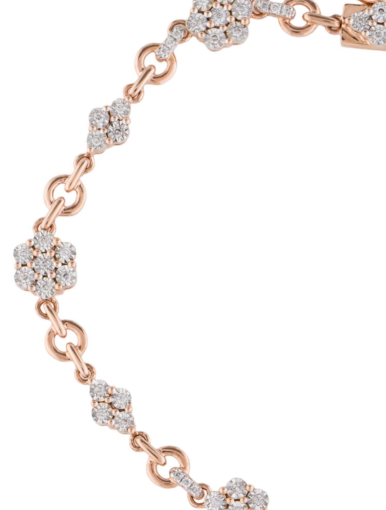 Bracelet 14K Diamond Station