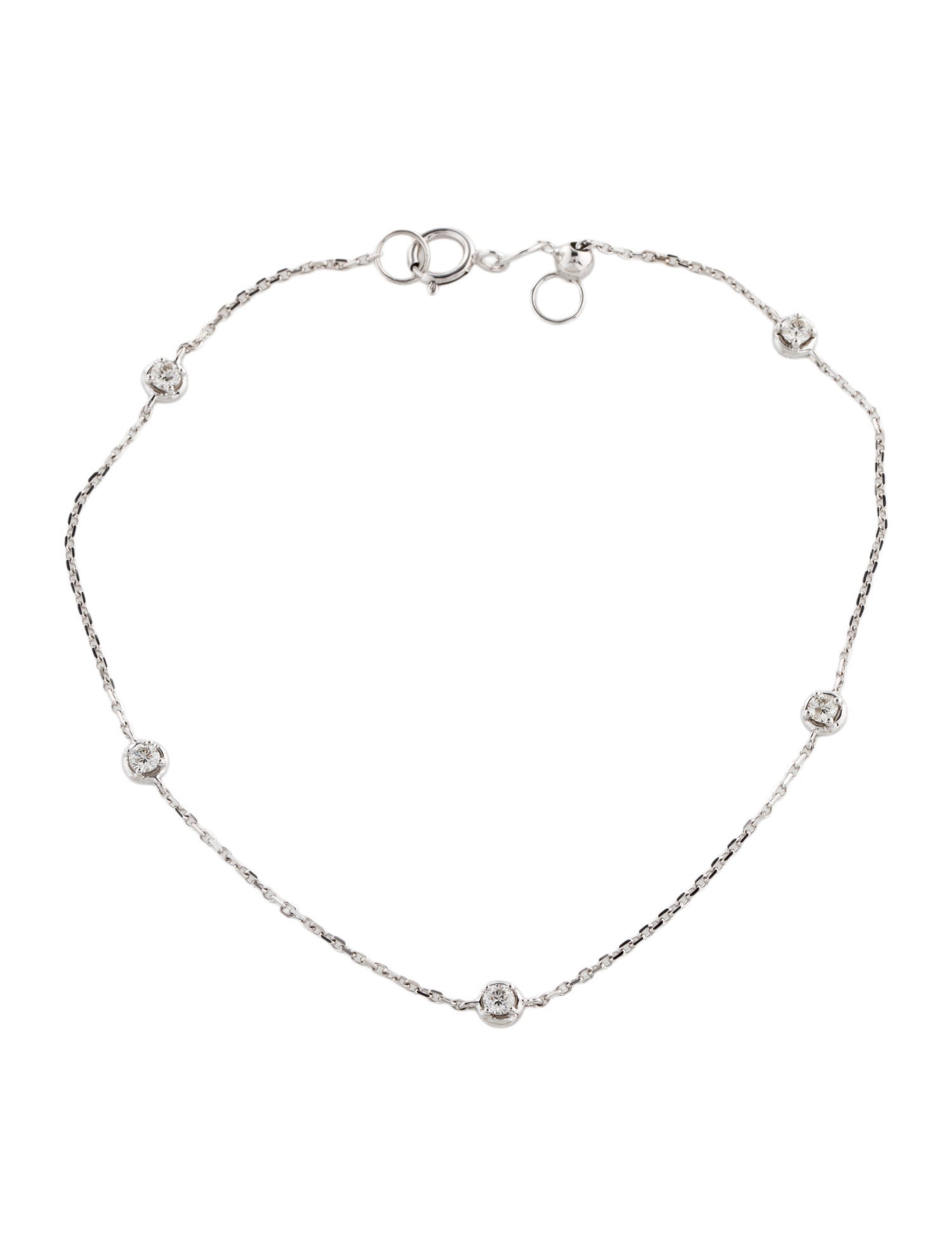 Bracelet 14K Diamond Station